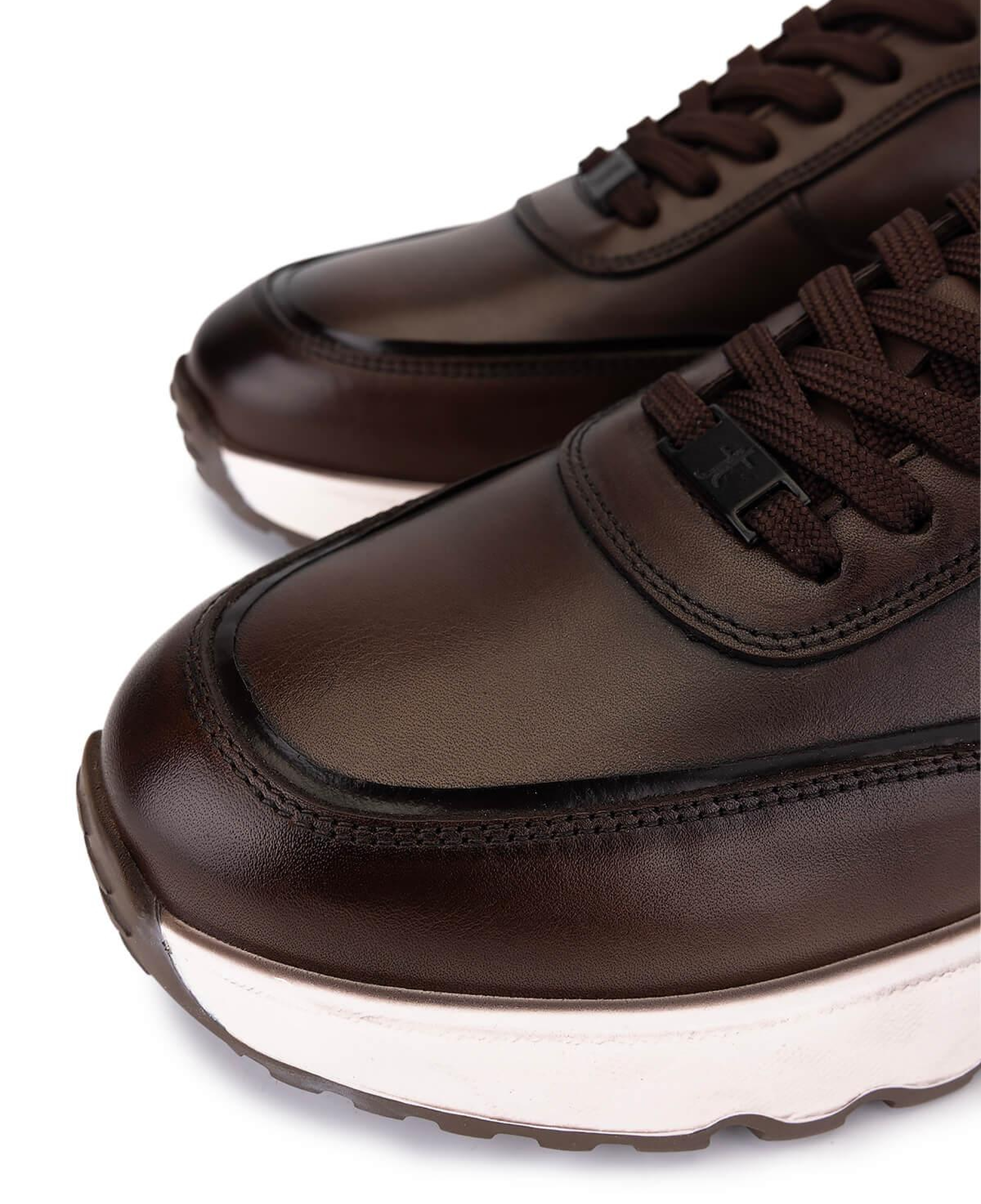 Tamer Tanca Erkek Hakiki Deri Kahverengi Sneakers & Spor Ayakkabı