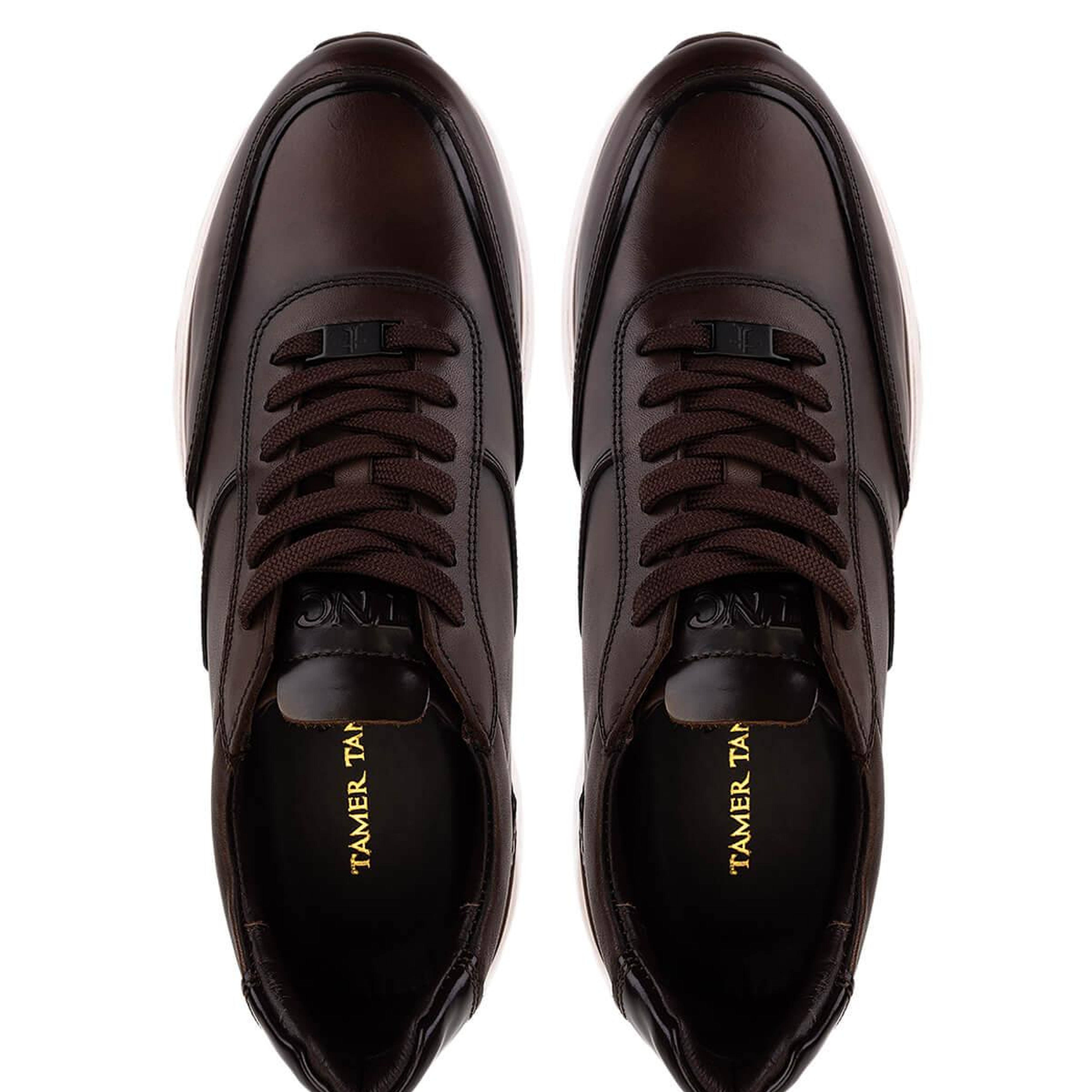 Tamer Tanca Erkek Hakiki Deri Kahverengi Sneakers & Spor Ayakkabı