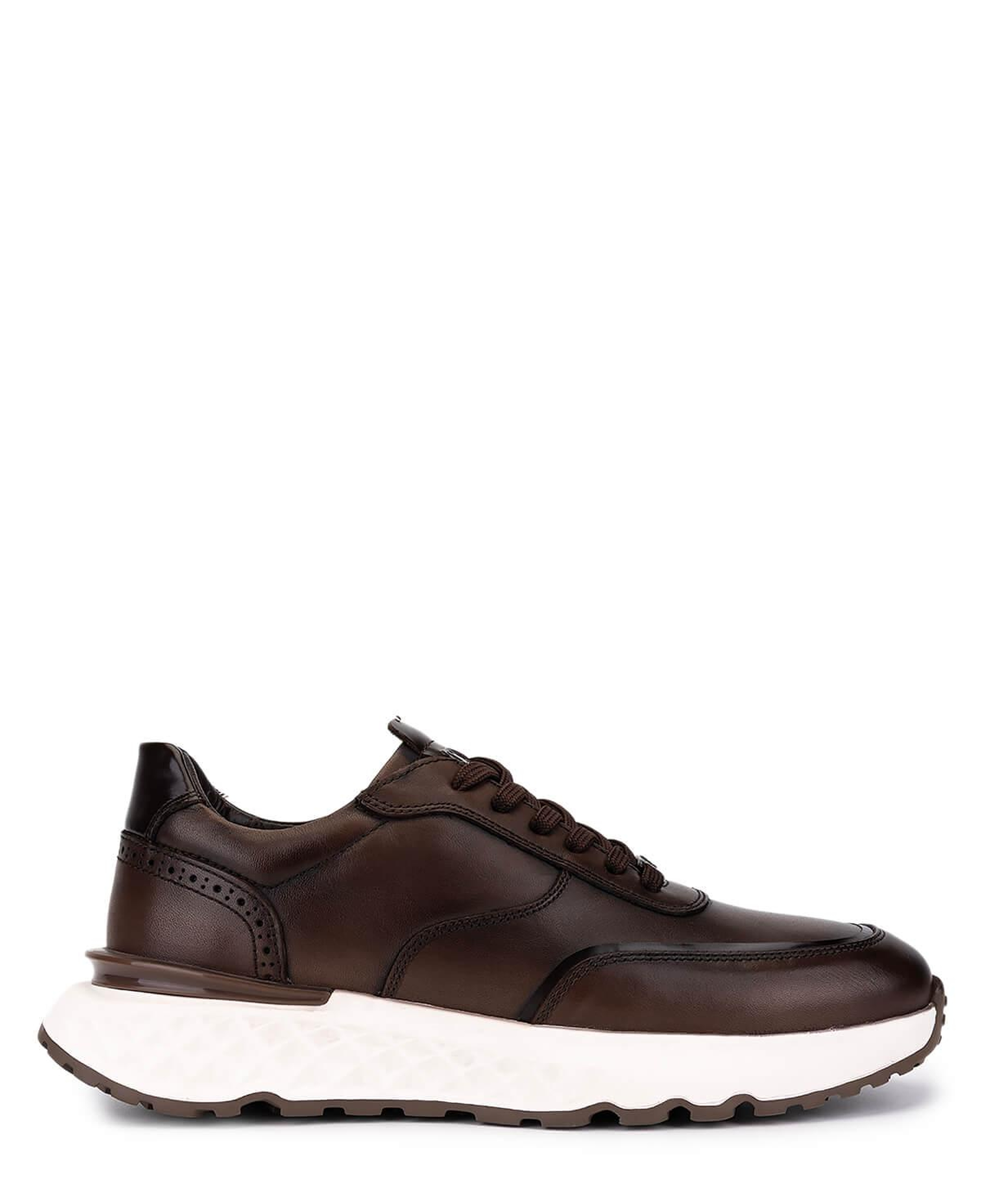 Tamer Tanca Erkek Hakiki Deri Kahverengi Sneakers & Spor Ayakkabı