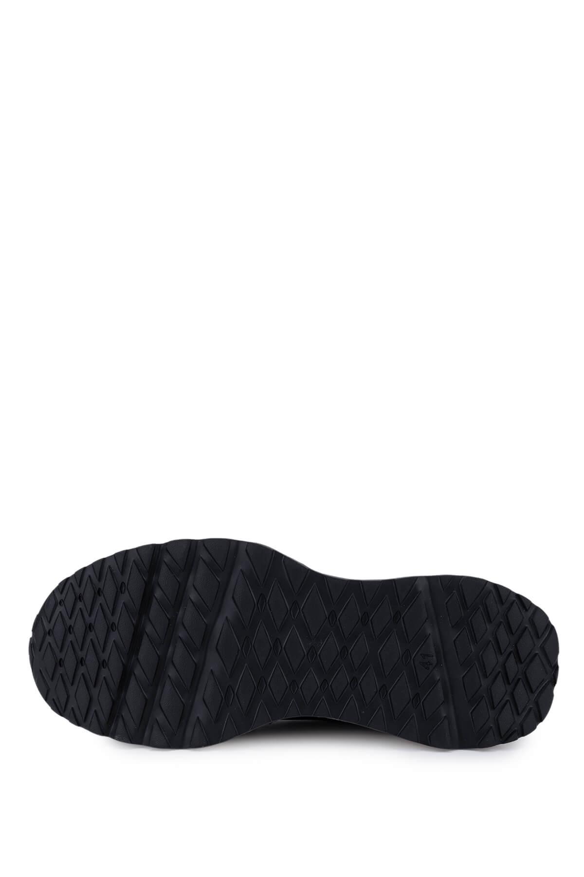 Tamer Tanca Erkek Hakiki Deri Siyah Sneakers & Spor Ayakkabı