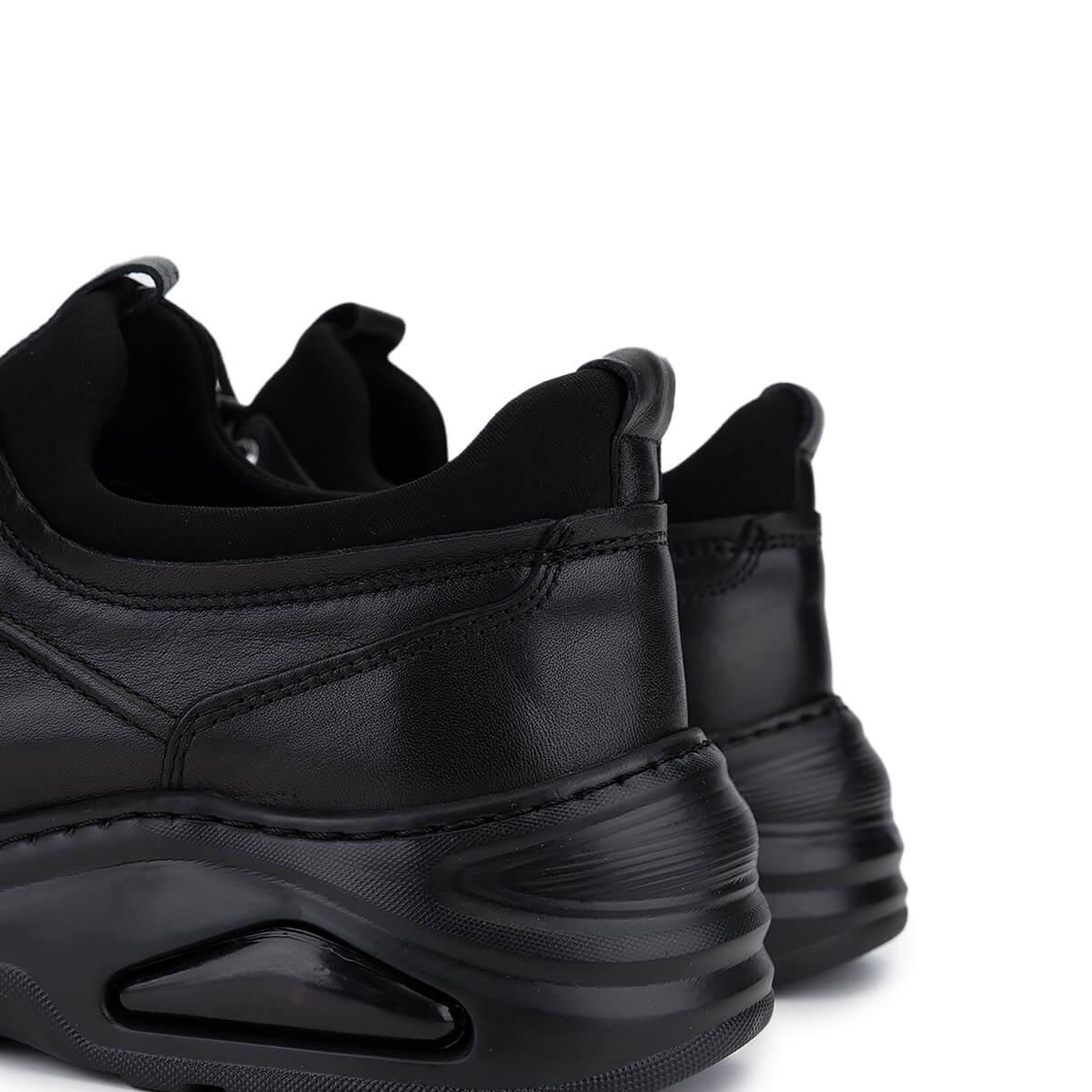 Tamer Tanca Erkek Hakiki Deri Siyah Sneakers & Spor Ayakkabı
