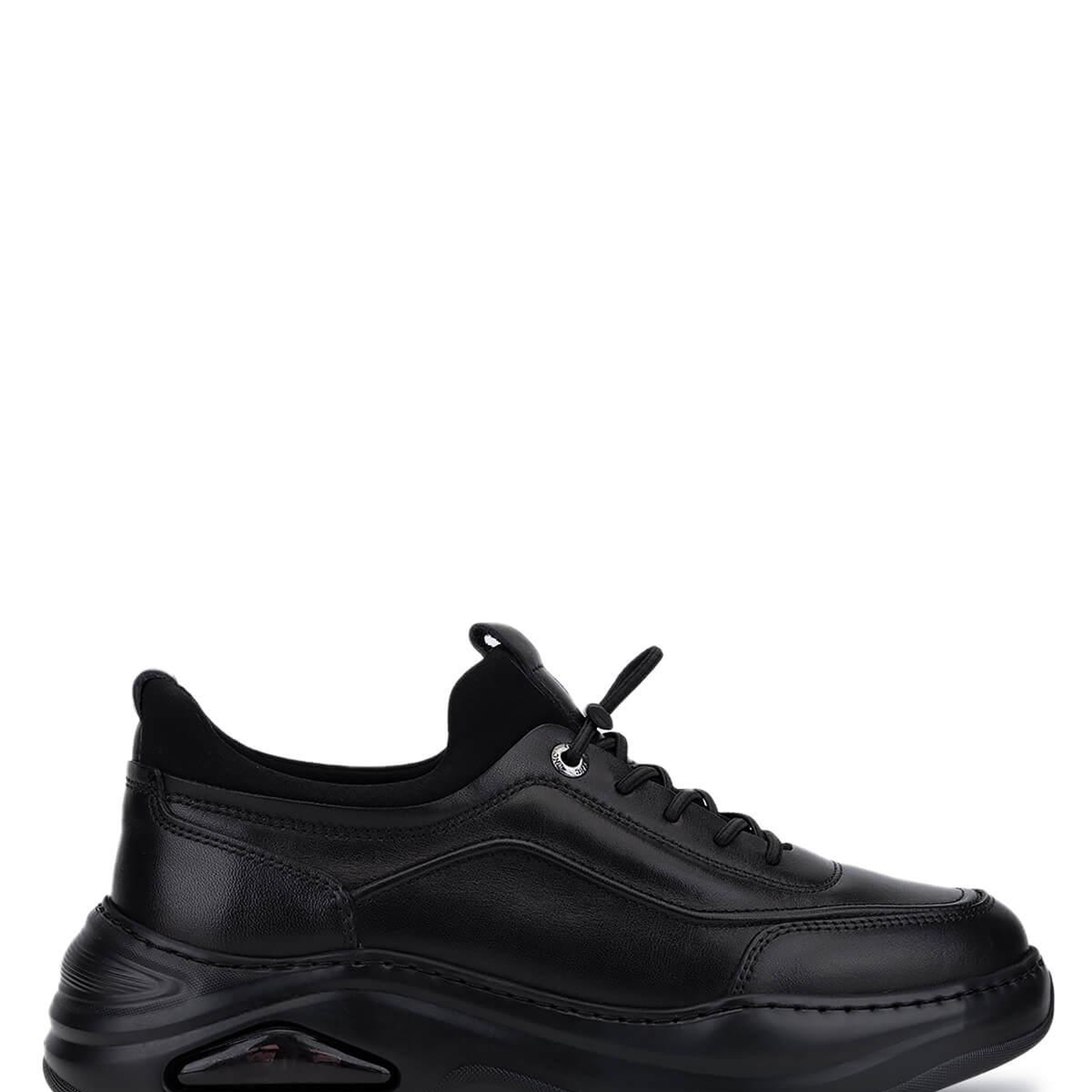 Tamer Tanca Erkek Hakiki Deri Siyah Sneakers & Spor Ayakkabı