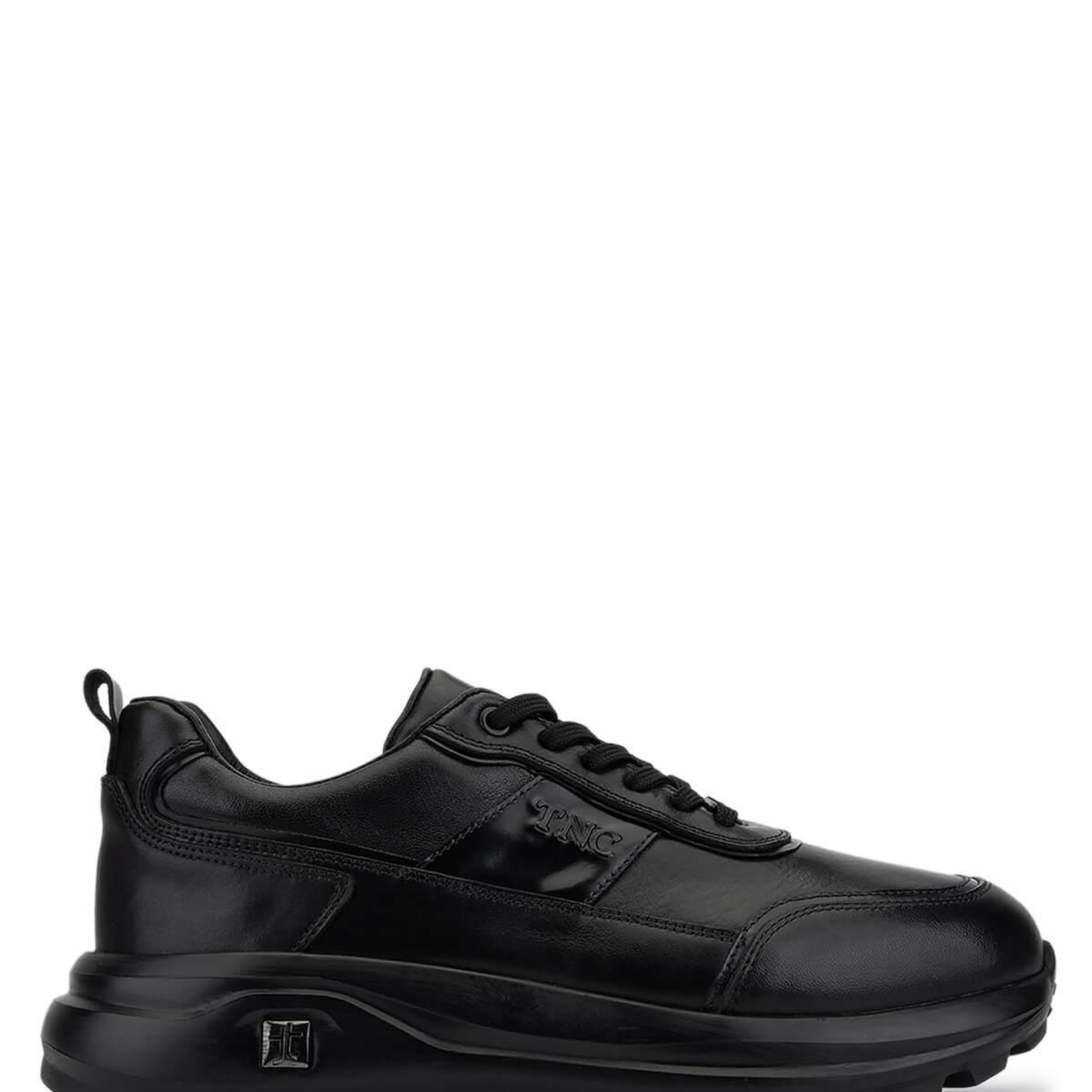 Tamer Tanca Erkek Hakiki Deri Siyah Sneakers & Spor Ayakkabı