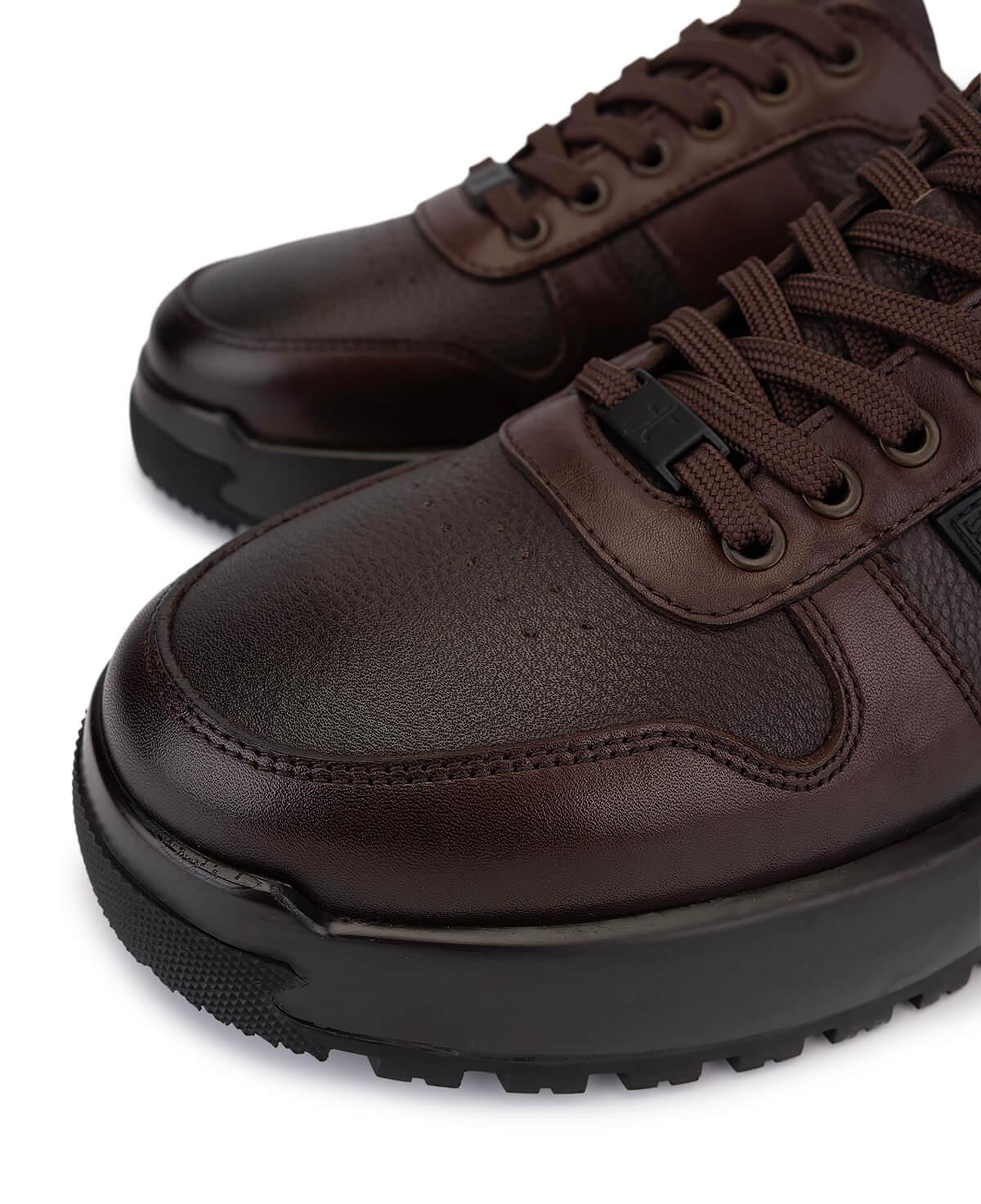 Tamer Tanca Erkek Hakiki Deri Kahverengi Sneakers & Spor Ayakkabı