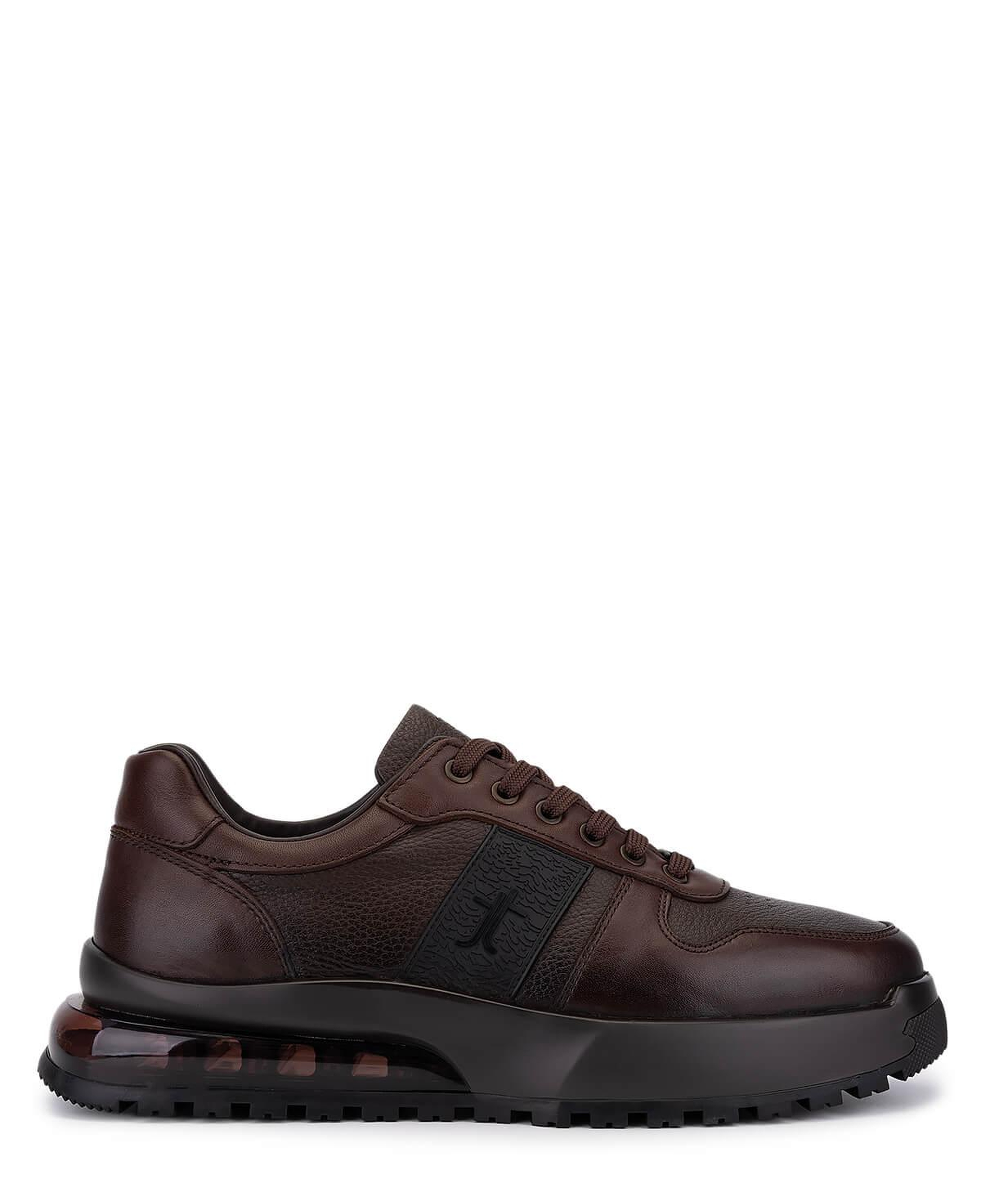 Tamer Tanca Erkek Hakiki Deri Kahverengi Sneakers & Spor Ayakkabı