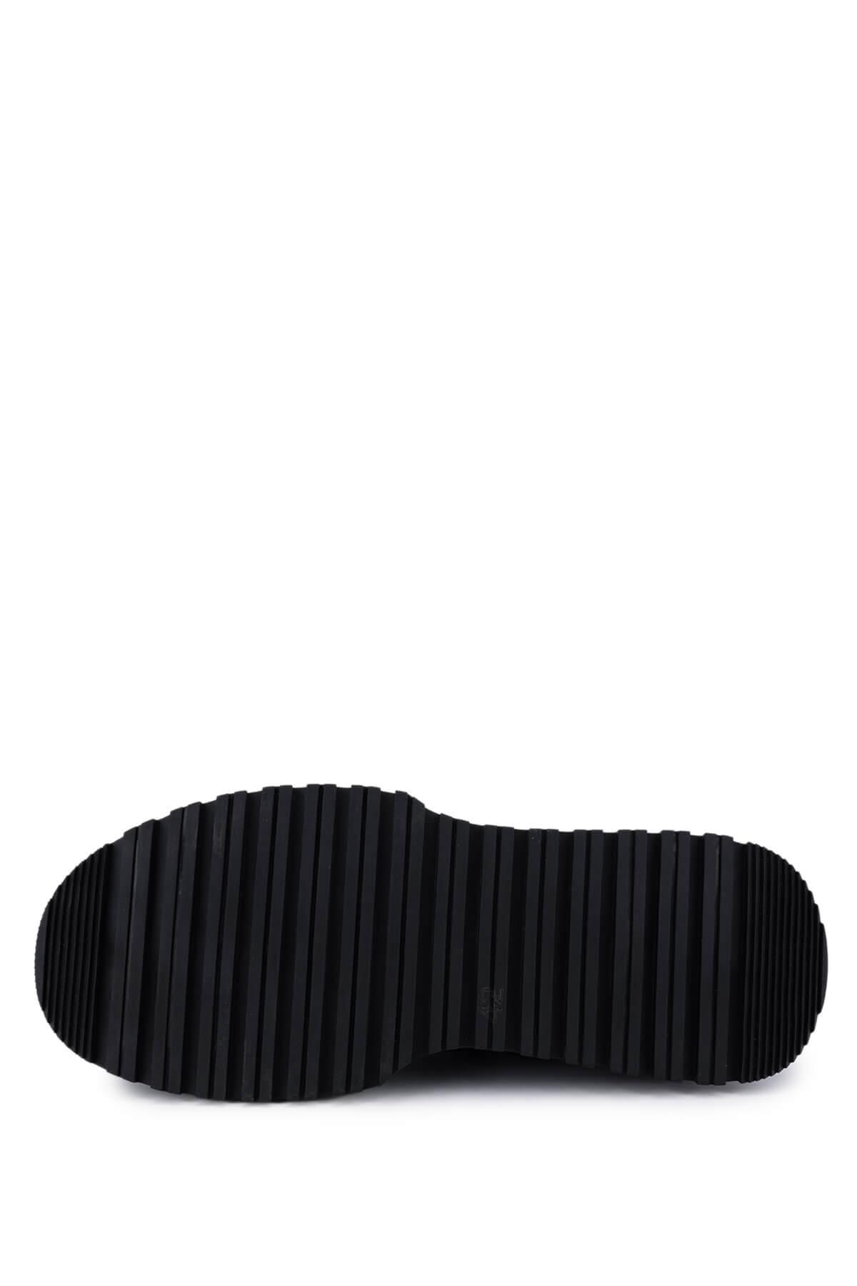 Tamer Tanca Erkek Hakiki Deri Siyah Sneakers & Spor Ayakkabı