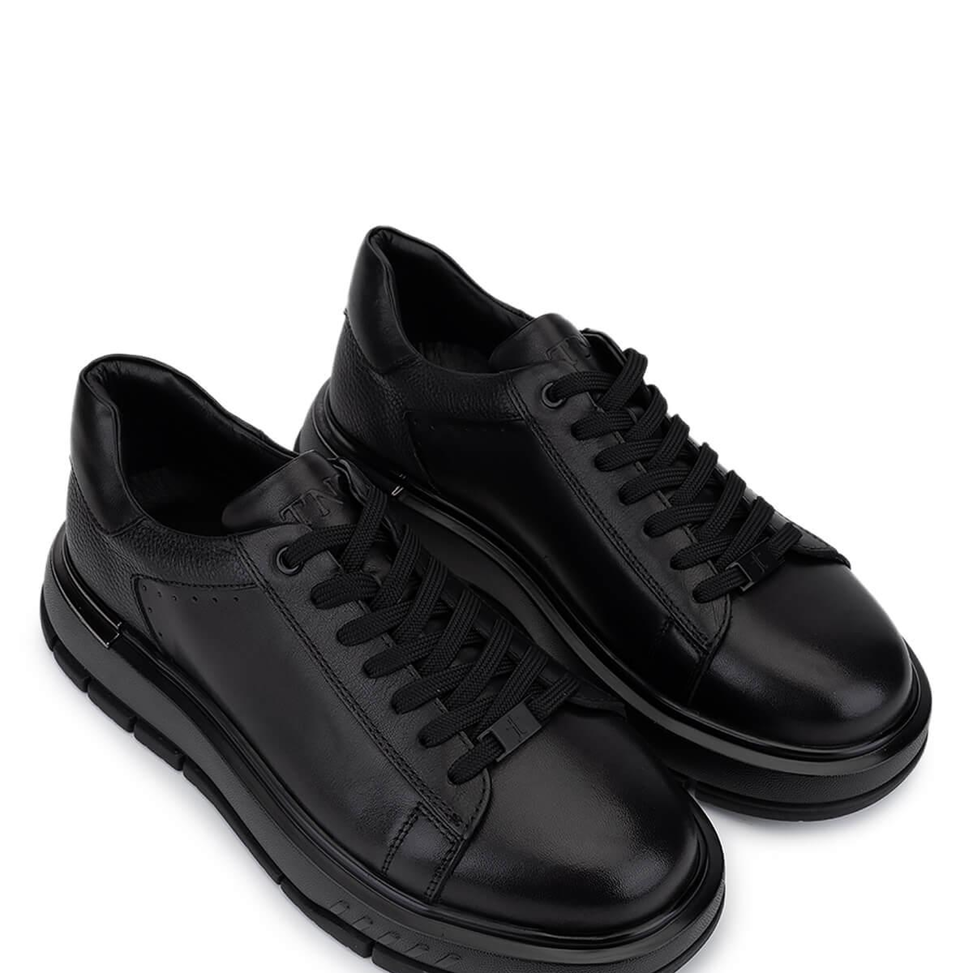 Tamer Tanca Erkek Hakiki Deri Siyah Sneakers & Spor Ayakkabı