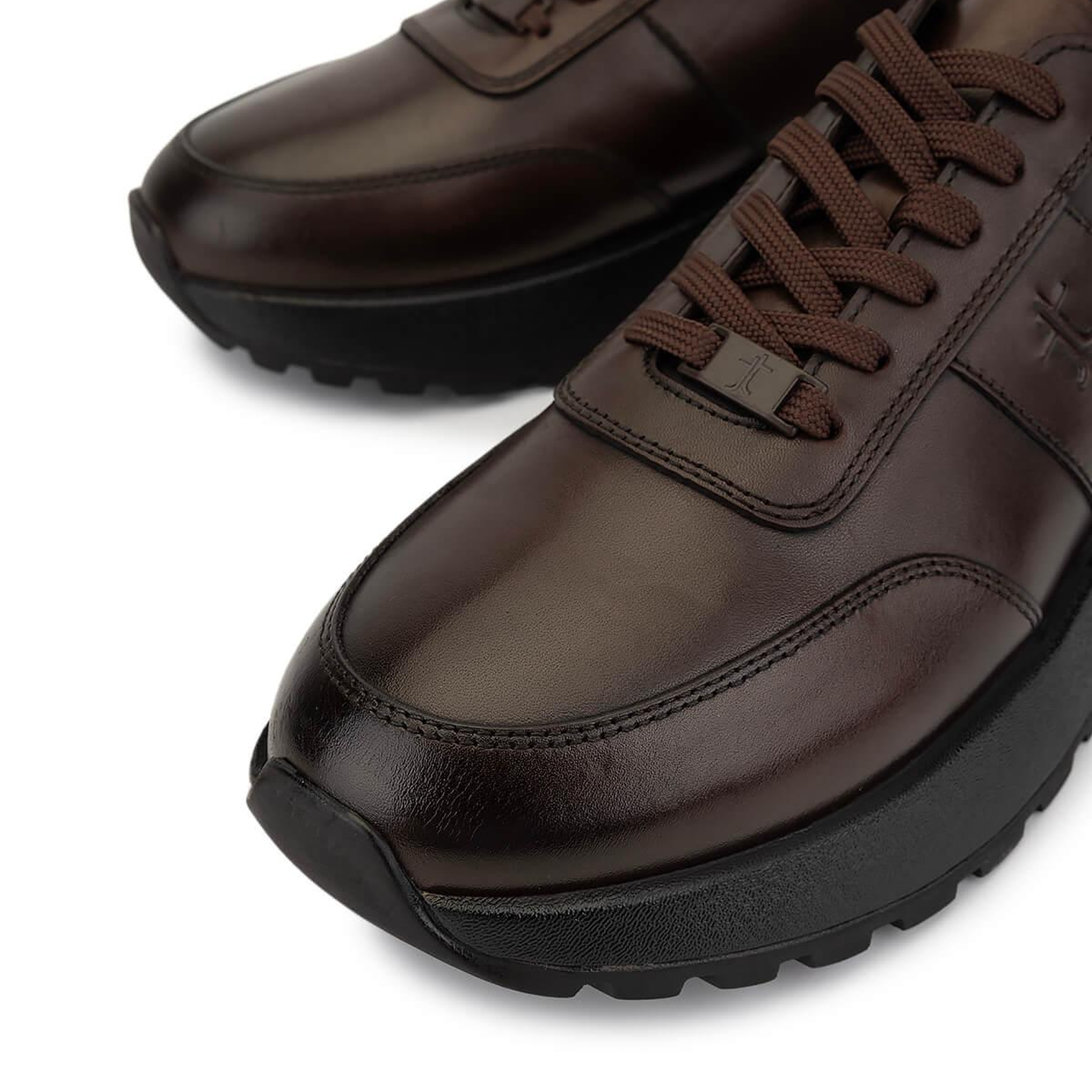 Tamer Tanca Erkek Hakiki Deri Kahverengi Sneakers & Spor Ayakkabı