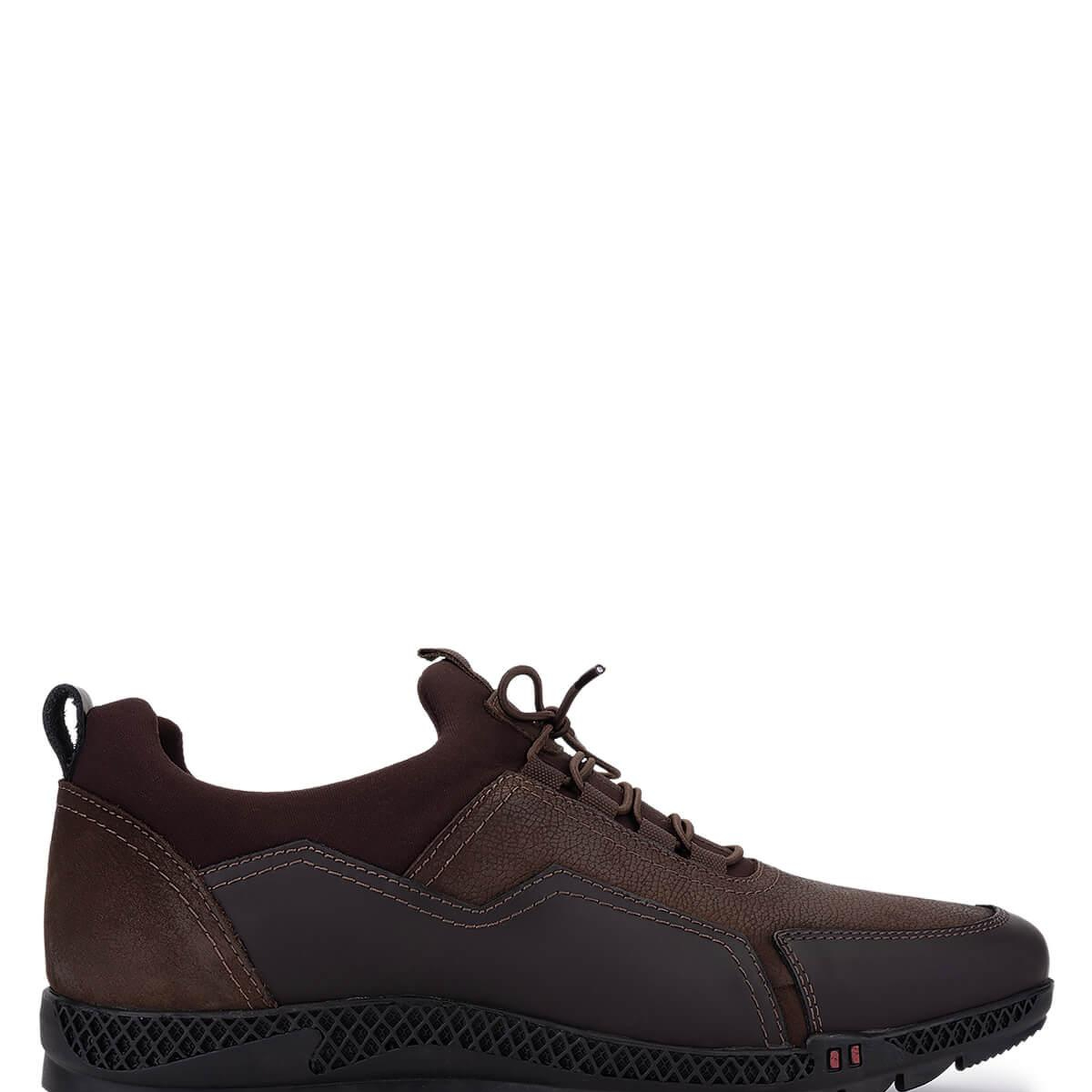 Tamer Tanca Erkek Hakiki Deri Kahverengi Nubuk Sneakers & Spor Ayakkabı
