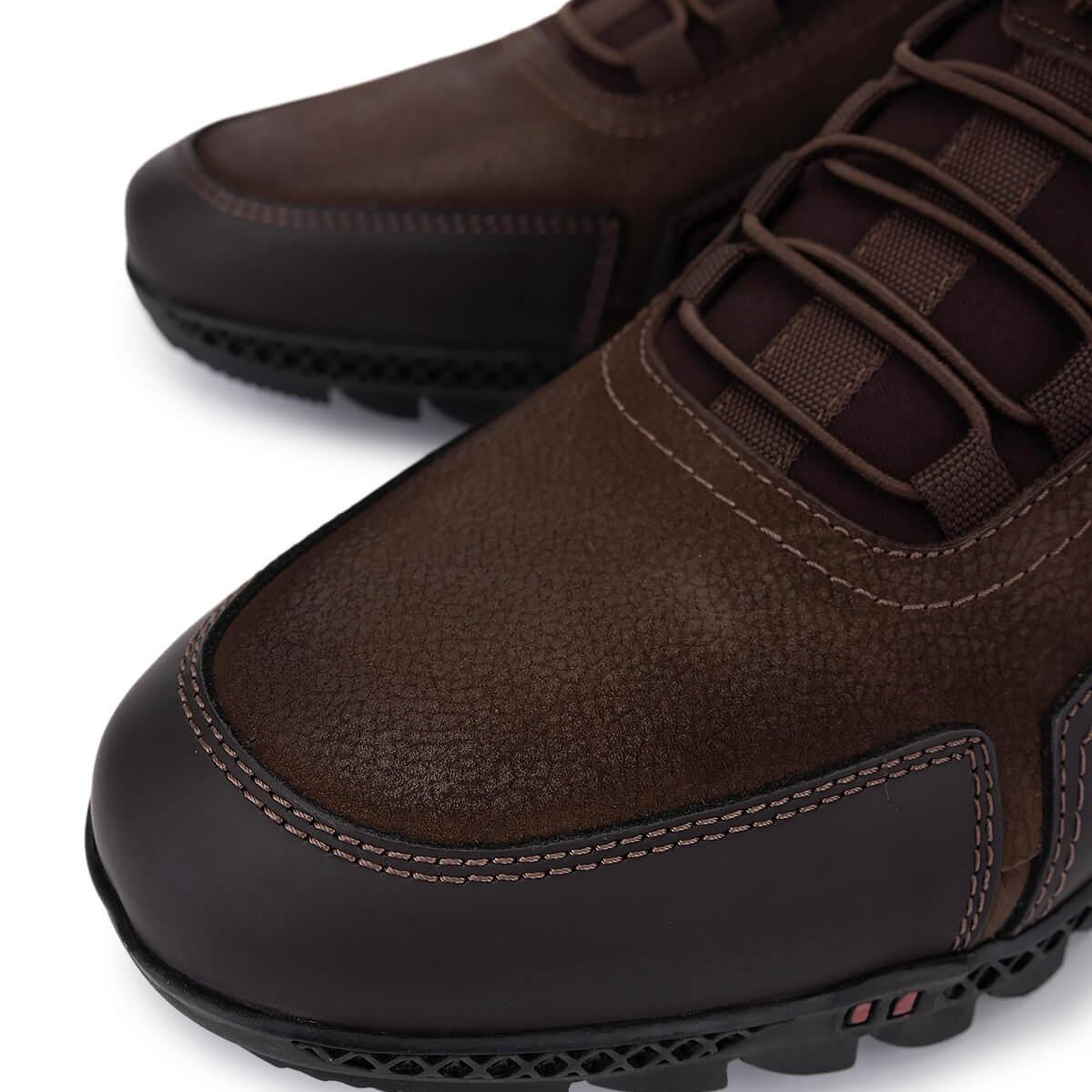 Tamer Tanca Erkek Hakiki Deri Kahverengi Nubuk Sneakers & Spor Ayakkabı