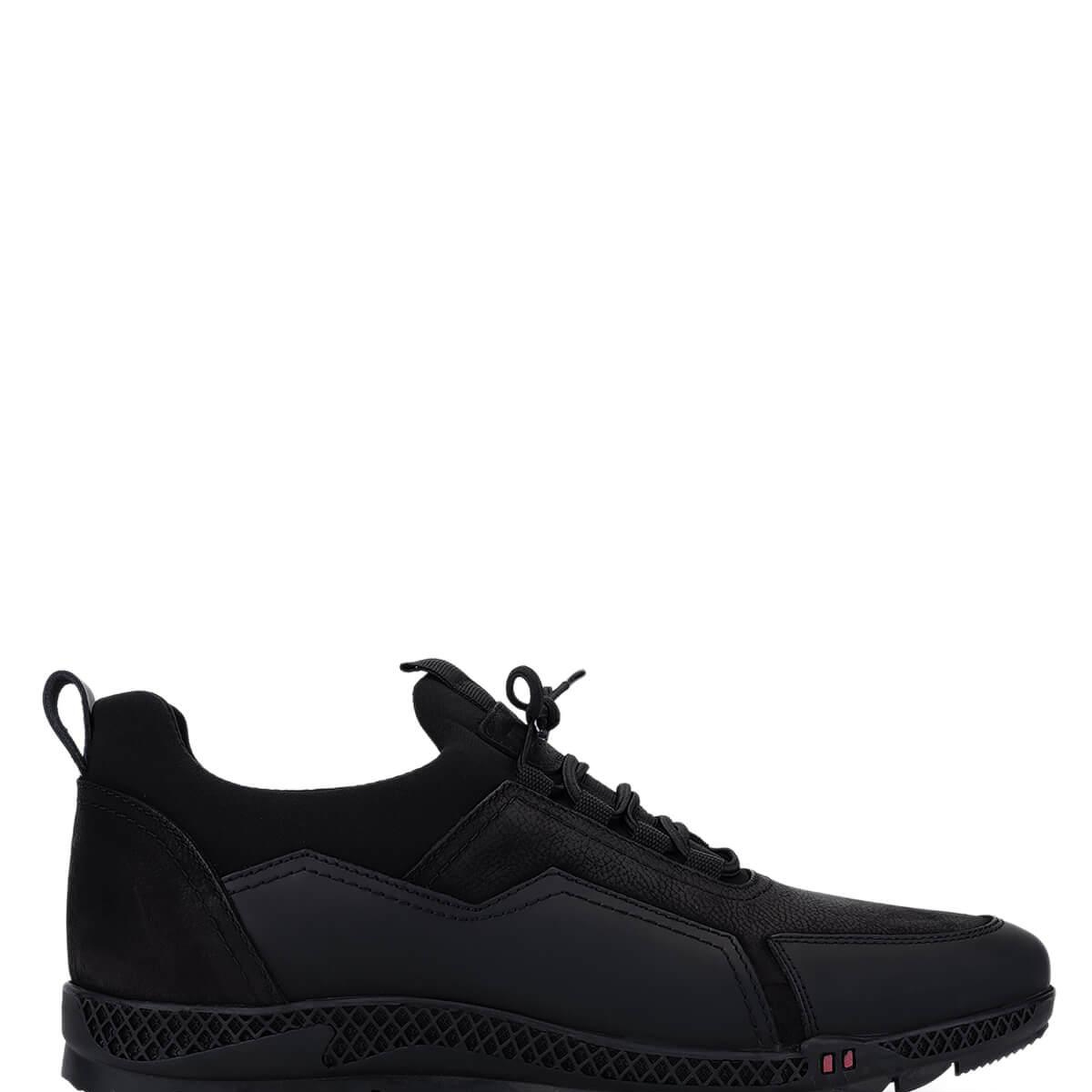 Tamer Tanca Erkek Hakiki Deri Siyah Nubuk Sneakers & Spor Ayakkabı