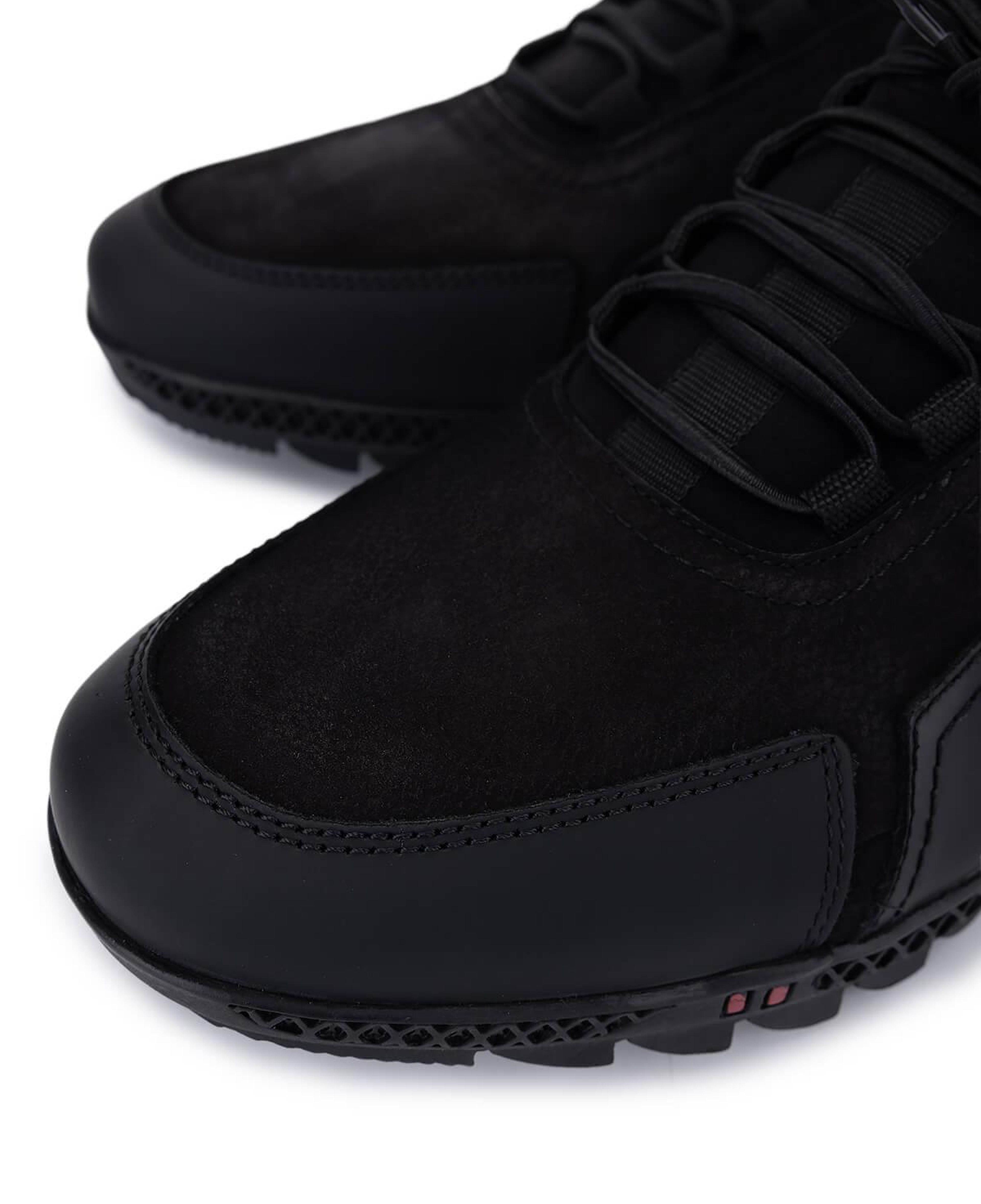 Tamer Tanca Erkek Hakiki Deri Siyah Nubuk Sneakers & Spor Ayakkabı