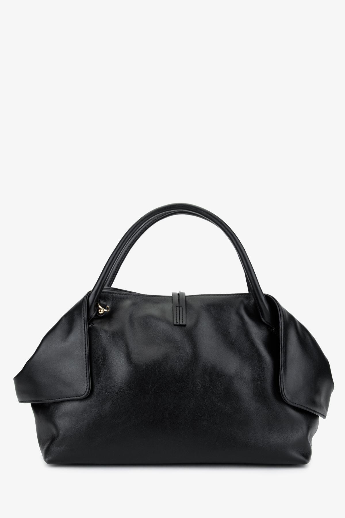 Valmenti Kadın Hakiki Deri Siyah Kol Çantası