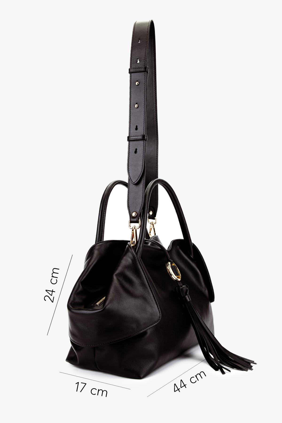 Valmenti Kadın Hakiki Deri Kahverengi Kol Çantası