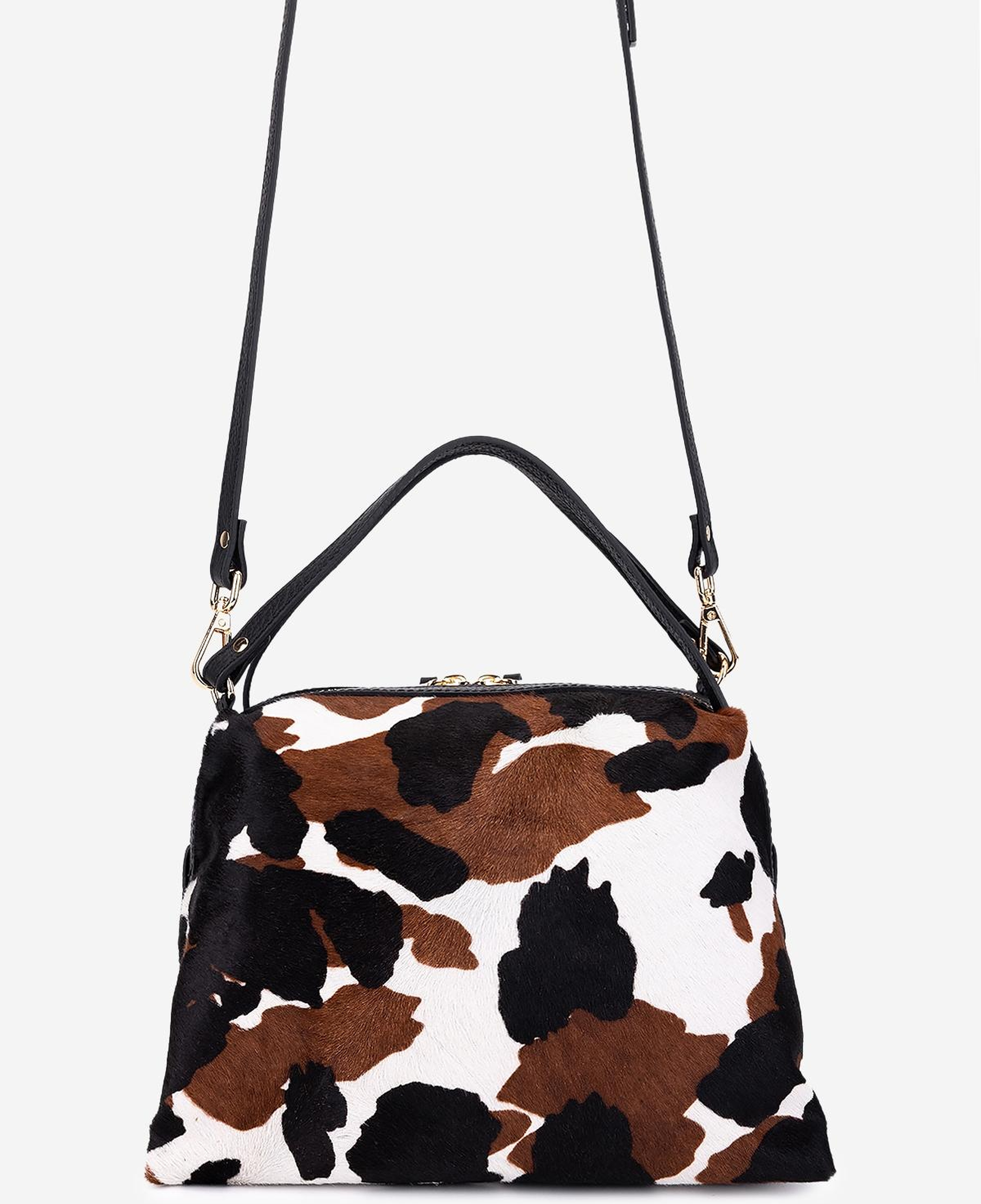 Valmenti Kadın Hakiki Deri Siyah Kol Çantası