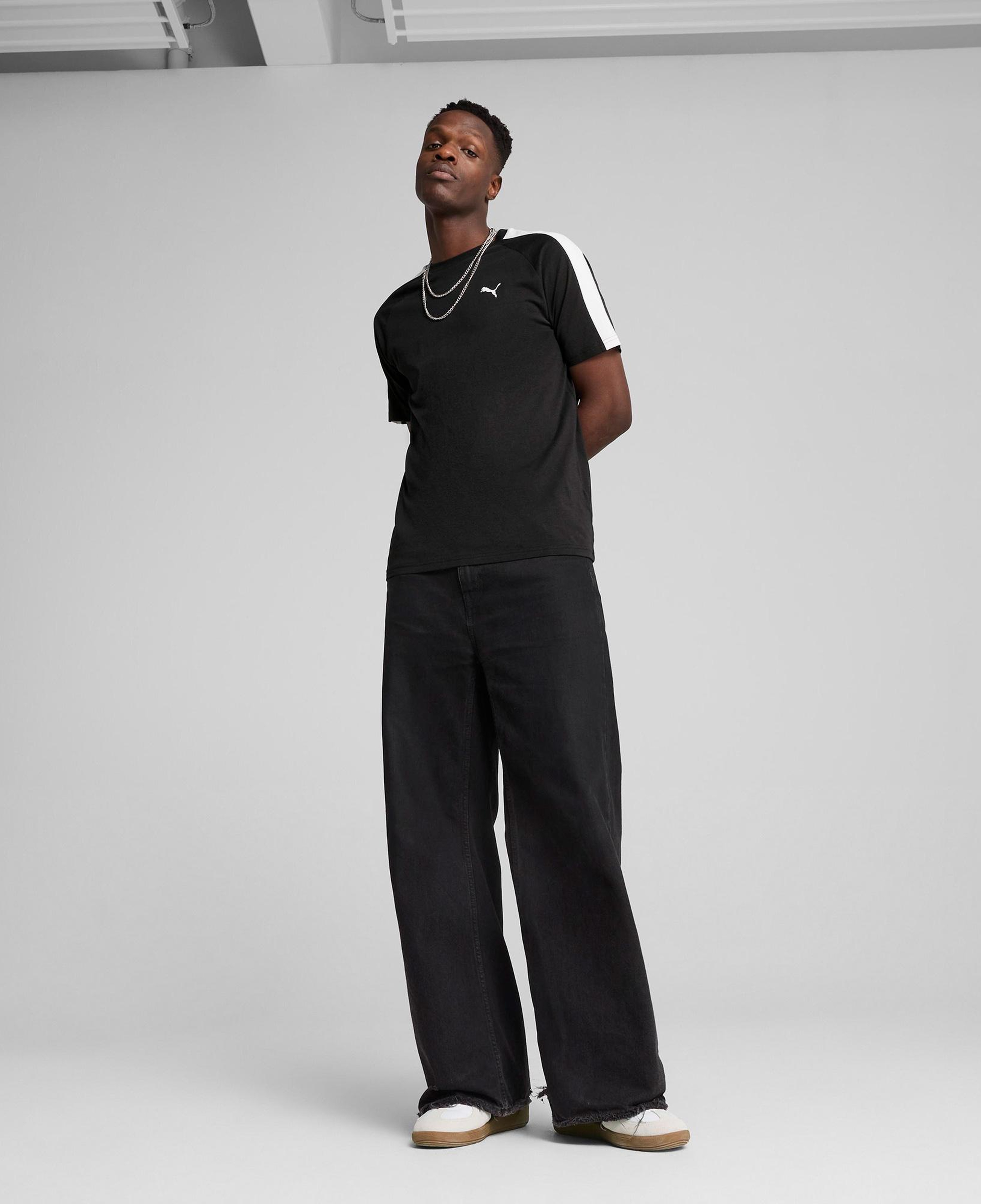 Puma T7 Erkek Siyah T-Shirt