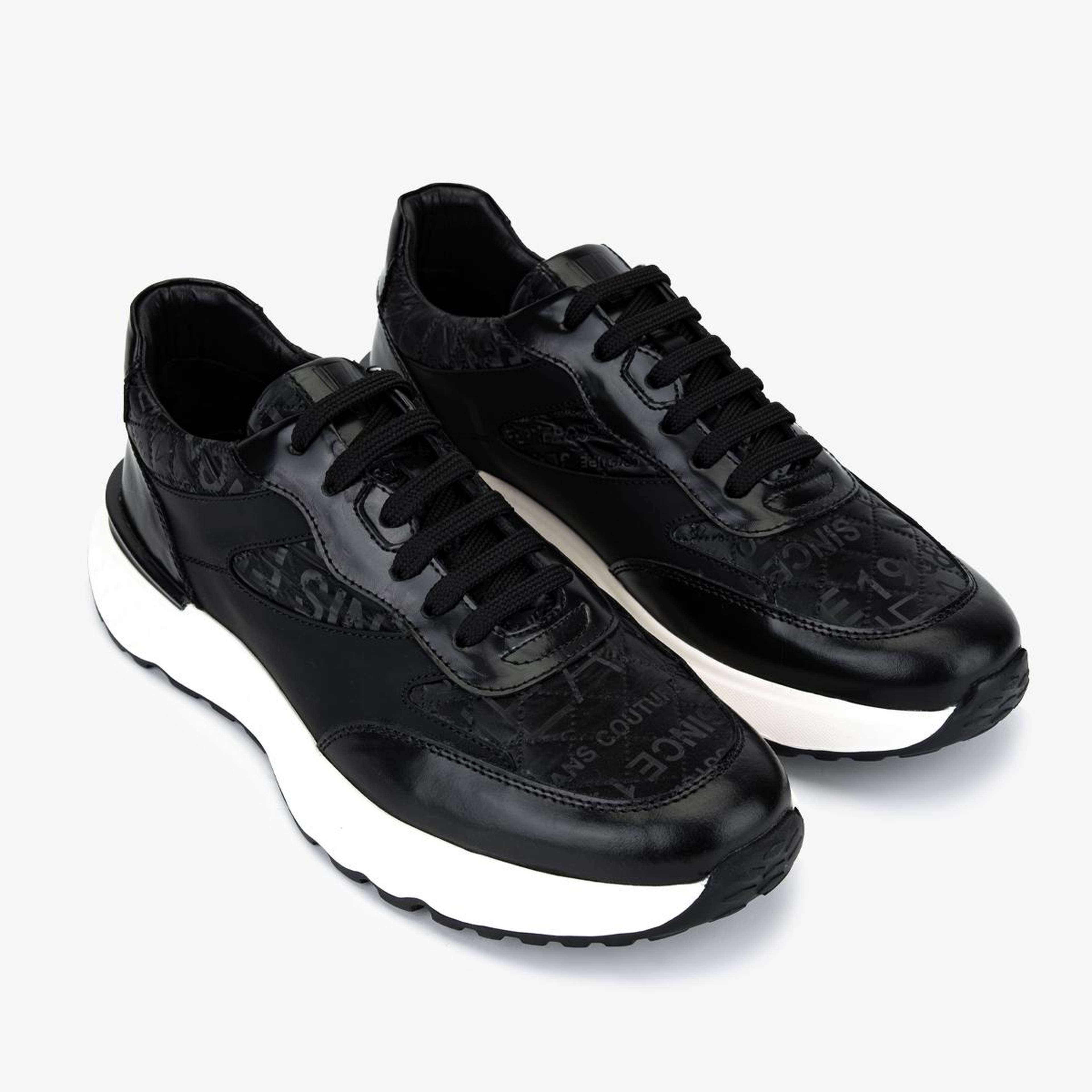 Valmenti Erkek Hakiki Deri Siyah Sneakers & Spor Ayakkabı