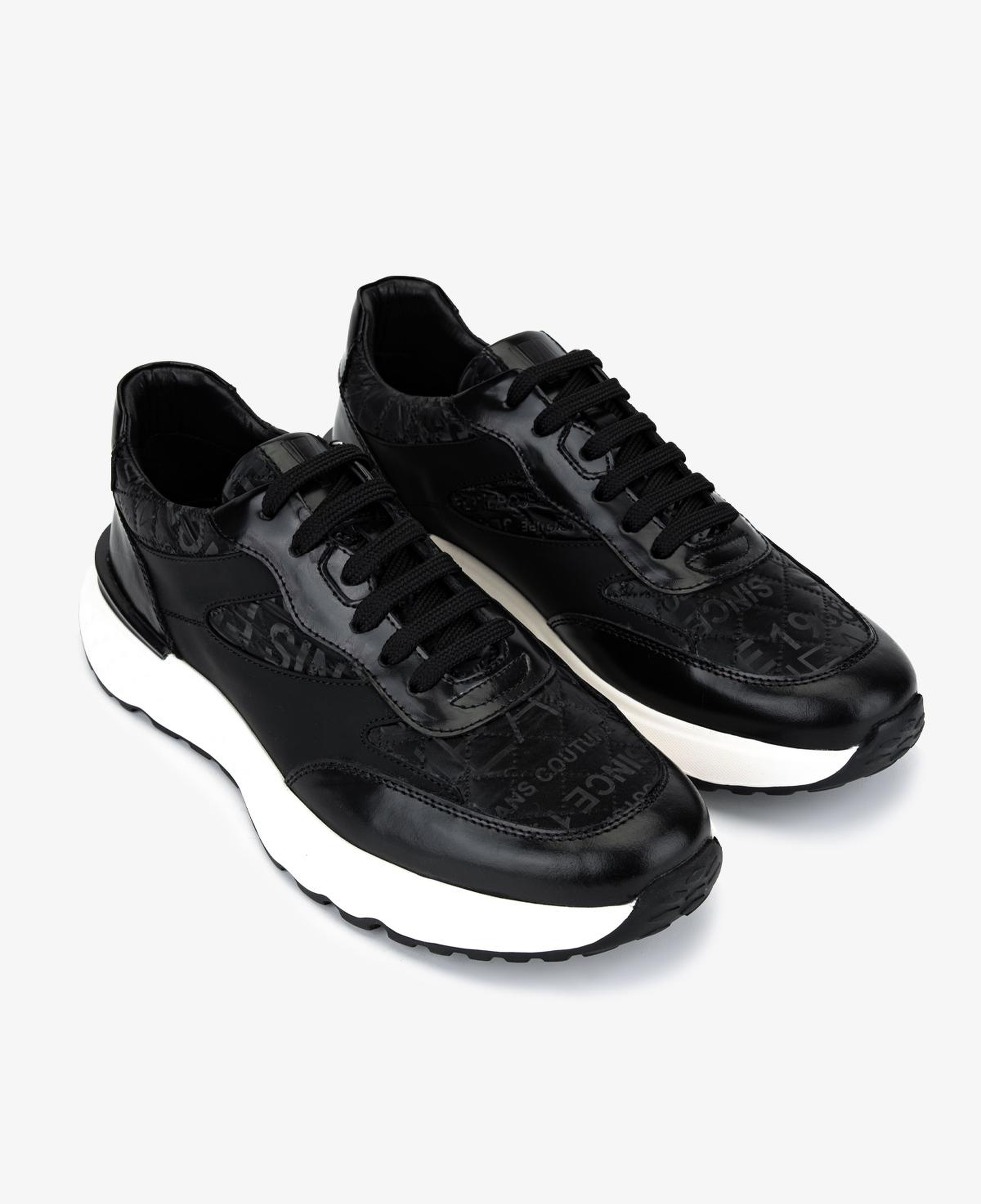 Valmenti Erkek Hakiki Deri Siyah Sneakers & Spor Ayakkabı