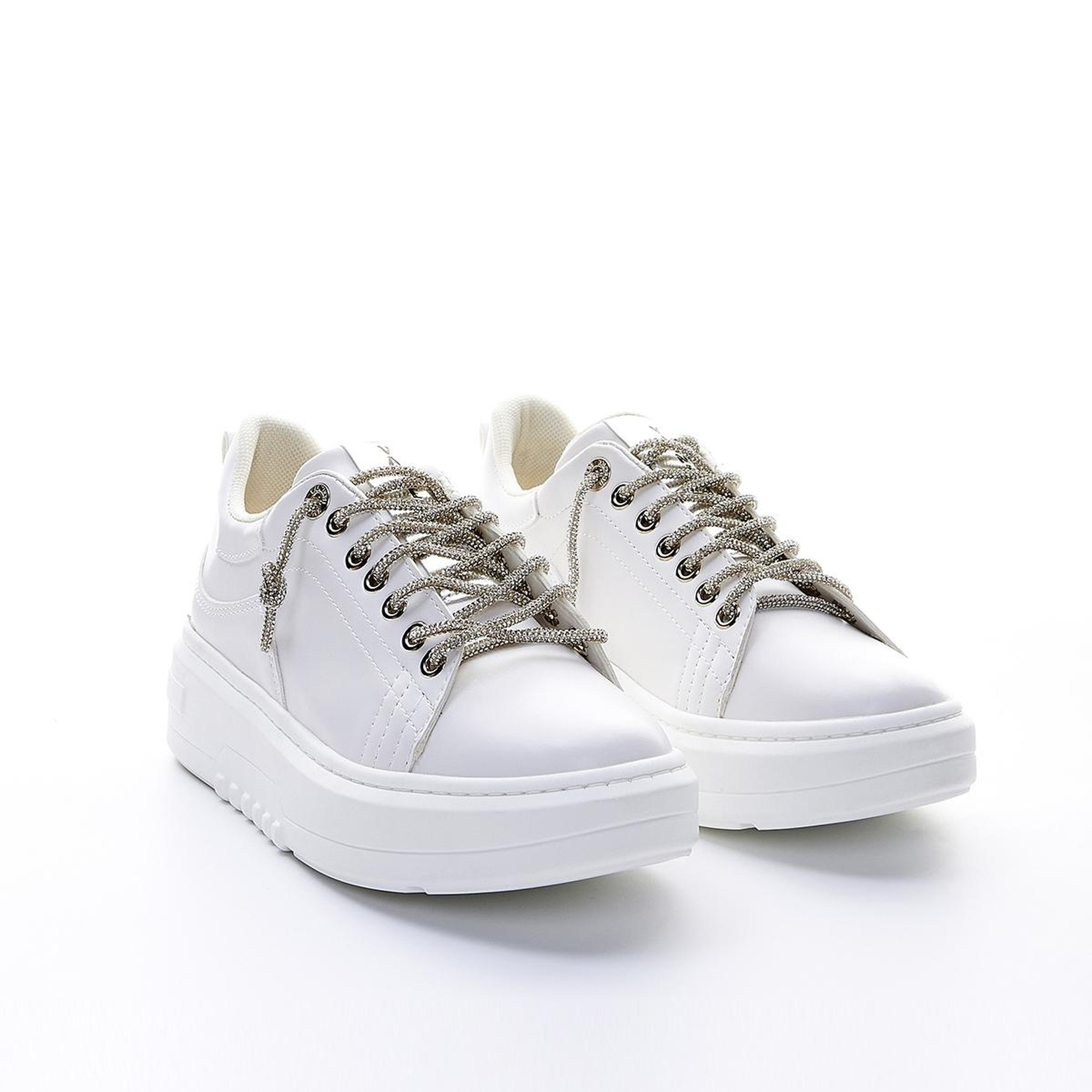 Valmenti Kadın Suni Deri Beyaz Spor Ayakkabı