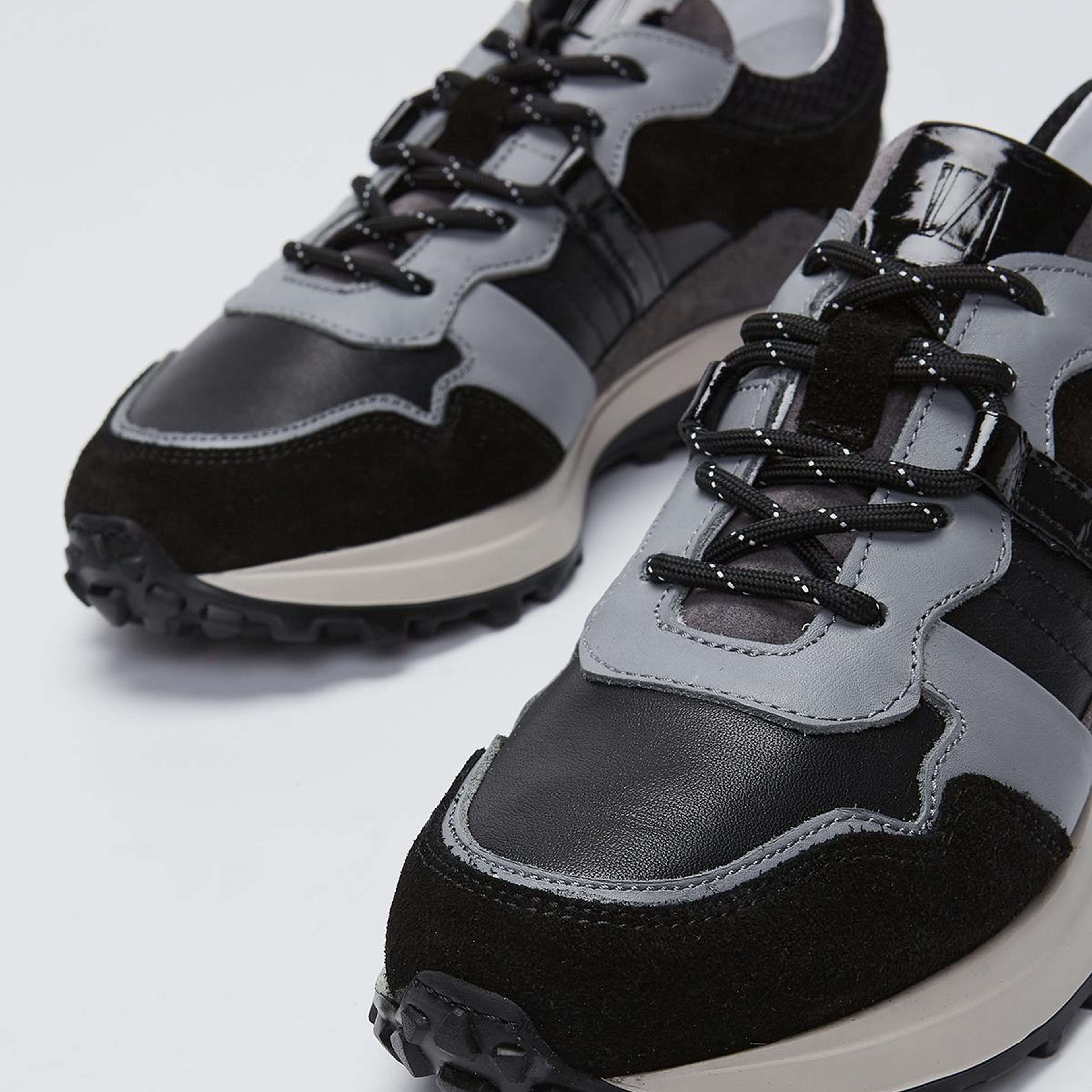 Valmenti Kadın Hakiki Deri Siyah Spor Ayakkabı