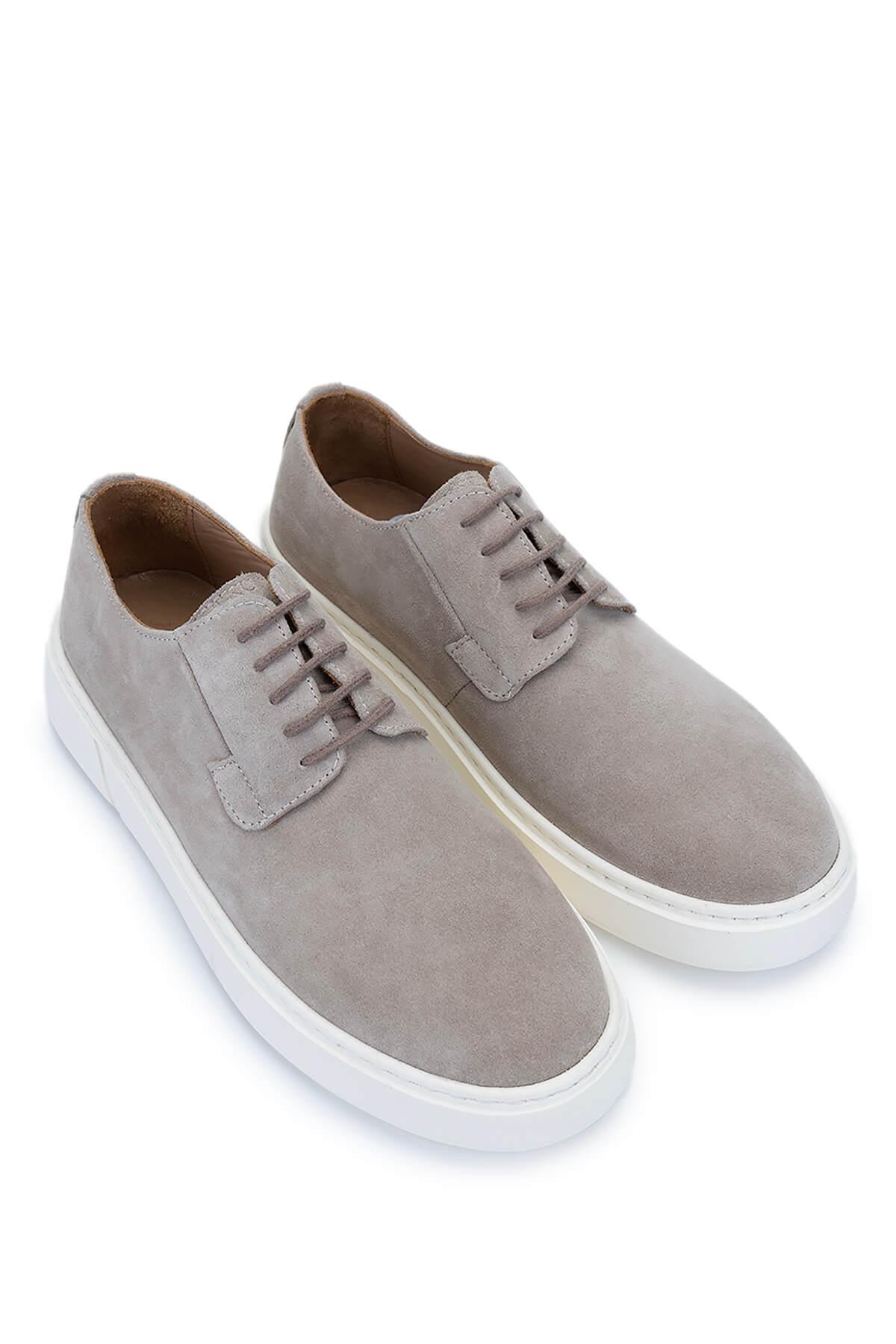 Tamer Tanca Erkek Hakiki Deri Bej Süet Sneakers & Spor Ayakkabı