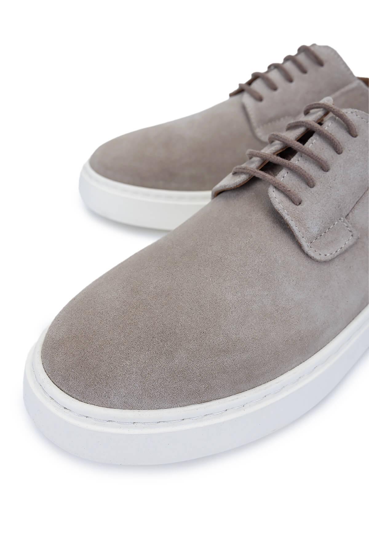 Tamer Tanca Erkek Hakiki Deri Bej Süet Sneakers & Spor Ayakkabı