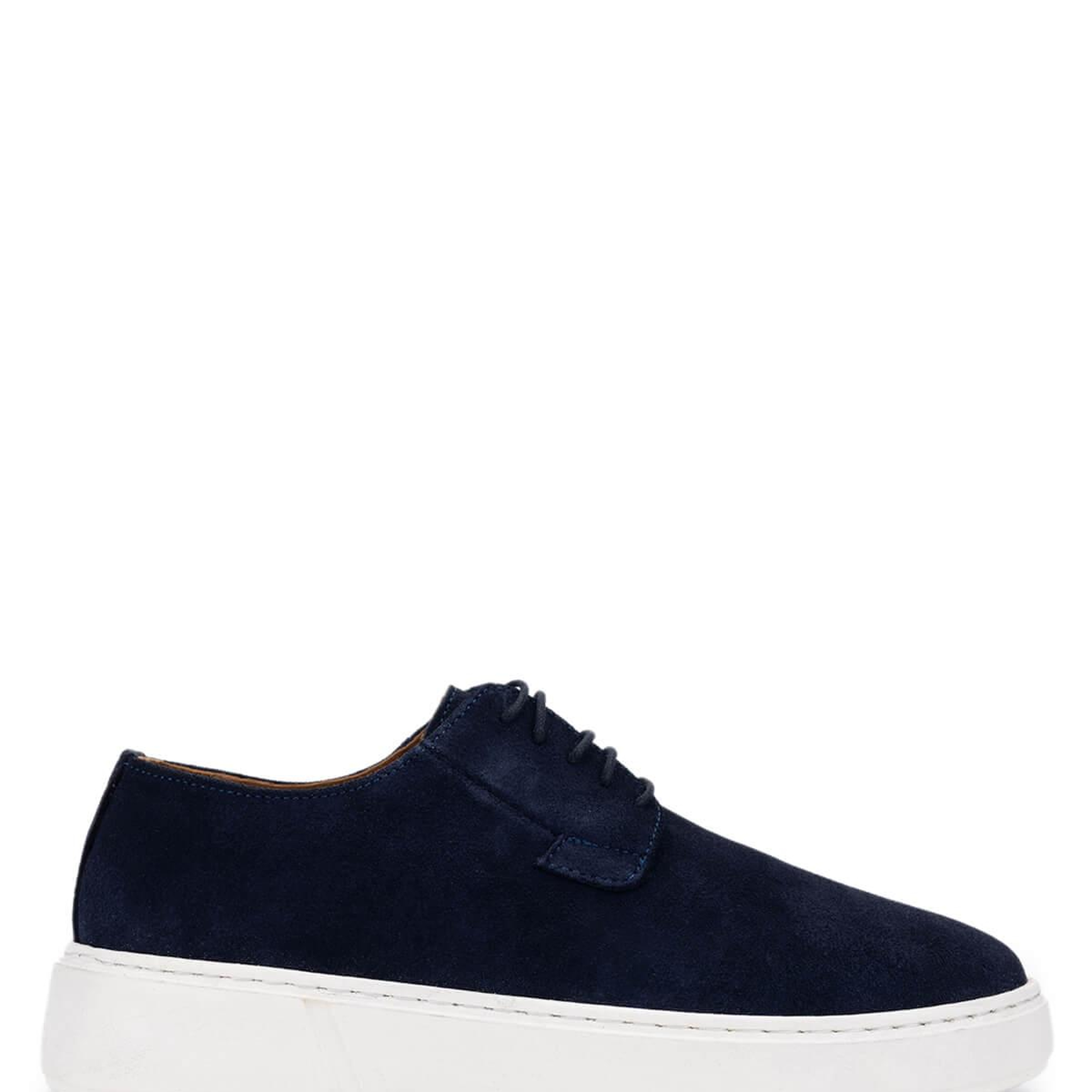 Tamer Tanca Erkek Hakiki Deri Lacivert Süet Sneakers & Spor Ayakkabı