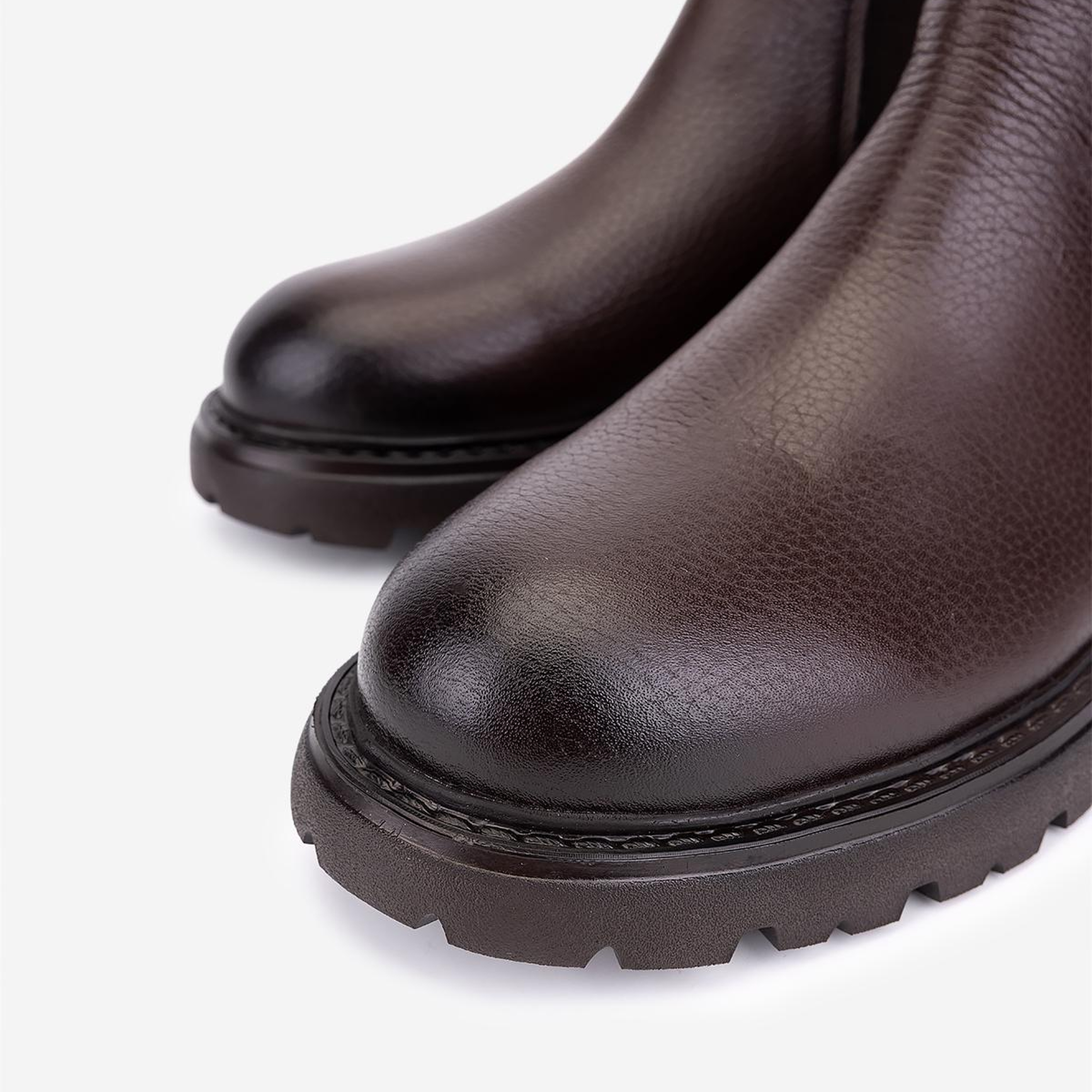 Valmenti Erkek Hakiki Deri Kahverengi Casual Bot