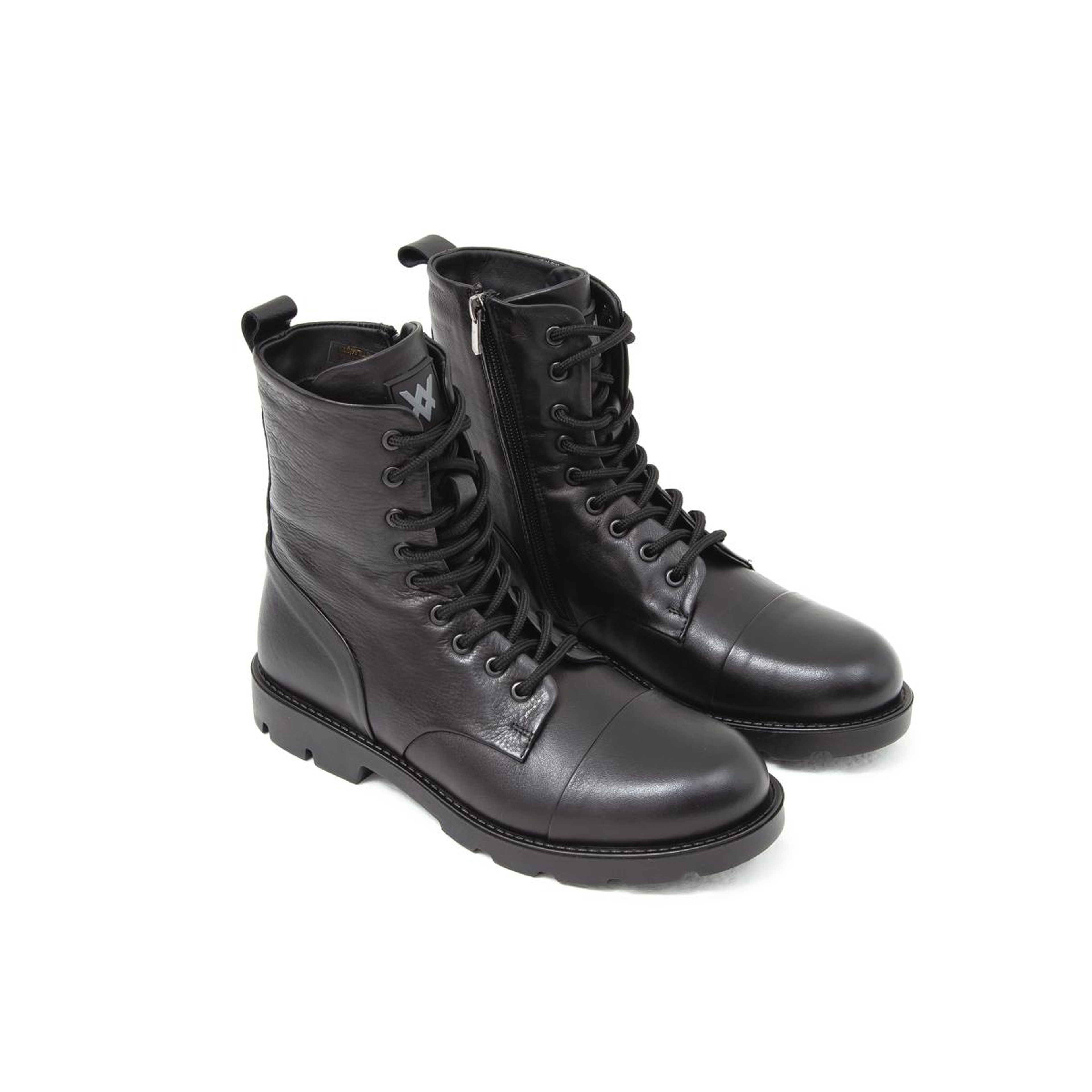 Valmenti Erkek Hakiki Deri Siyah Casual Bot