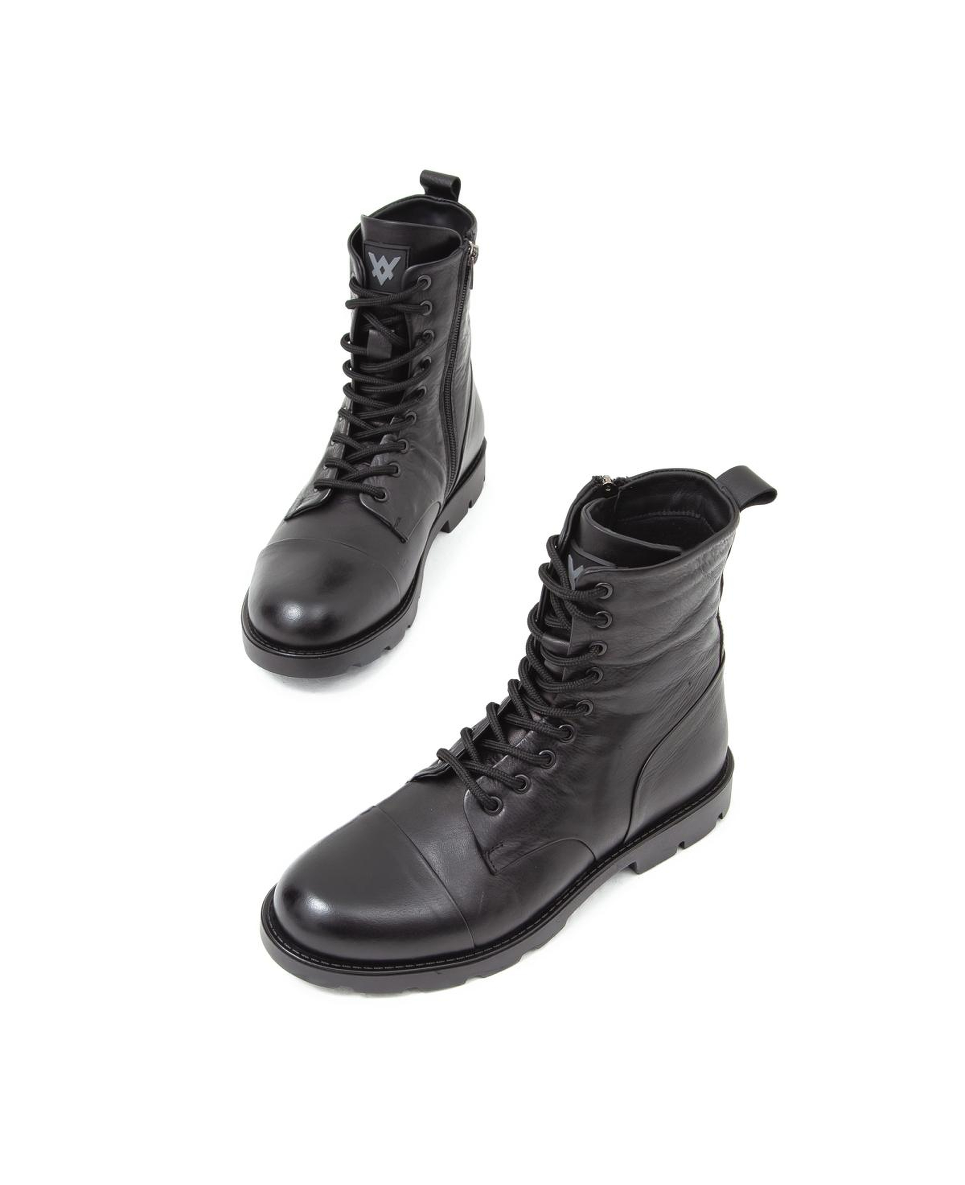 Valmenti Erkek Hakiki Deri Siyah Casual Bot