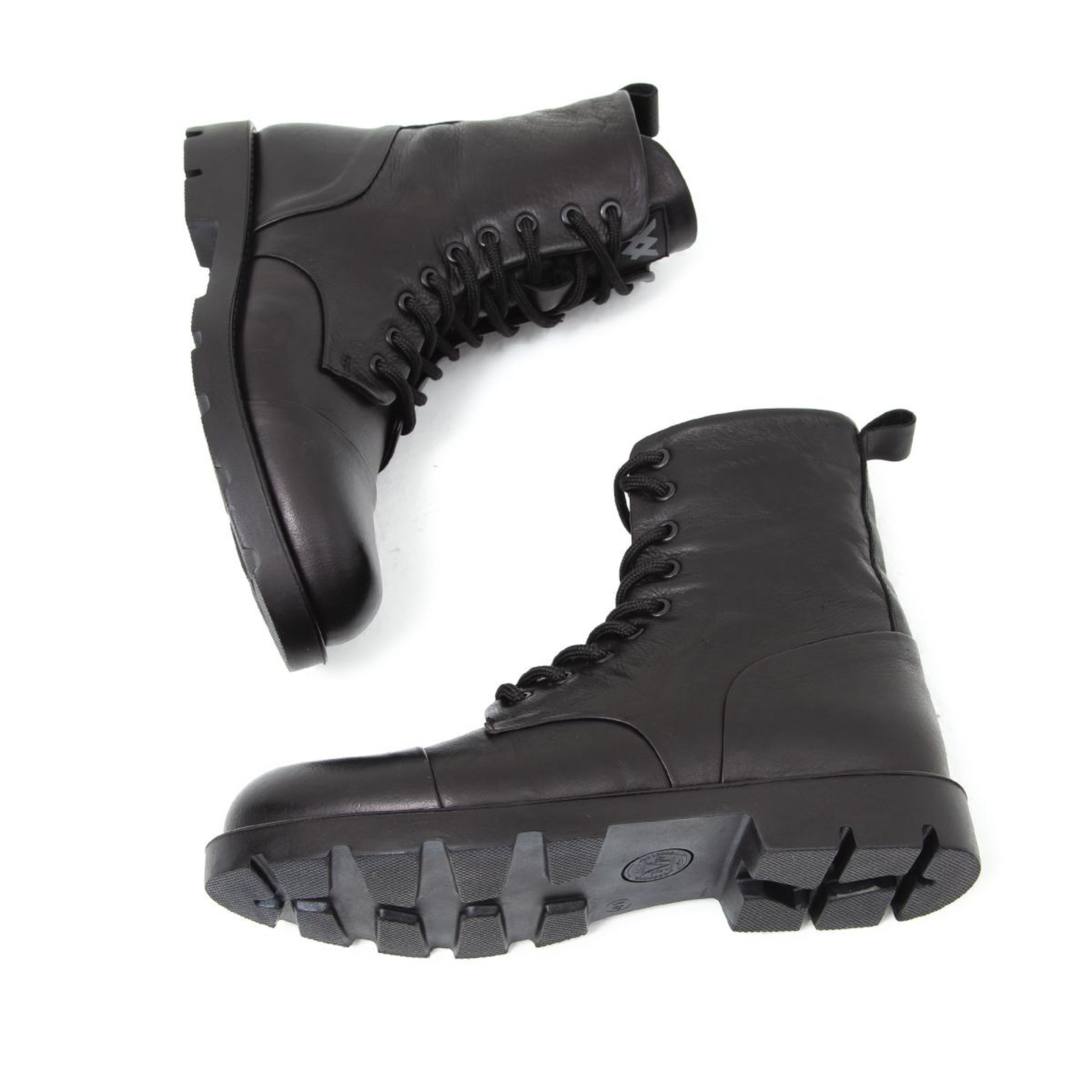 Valmenti Erkek Hakiki Deri Siyah Casual Bot