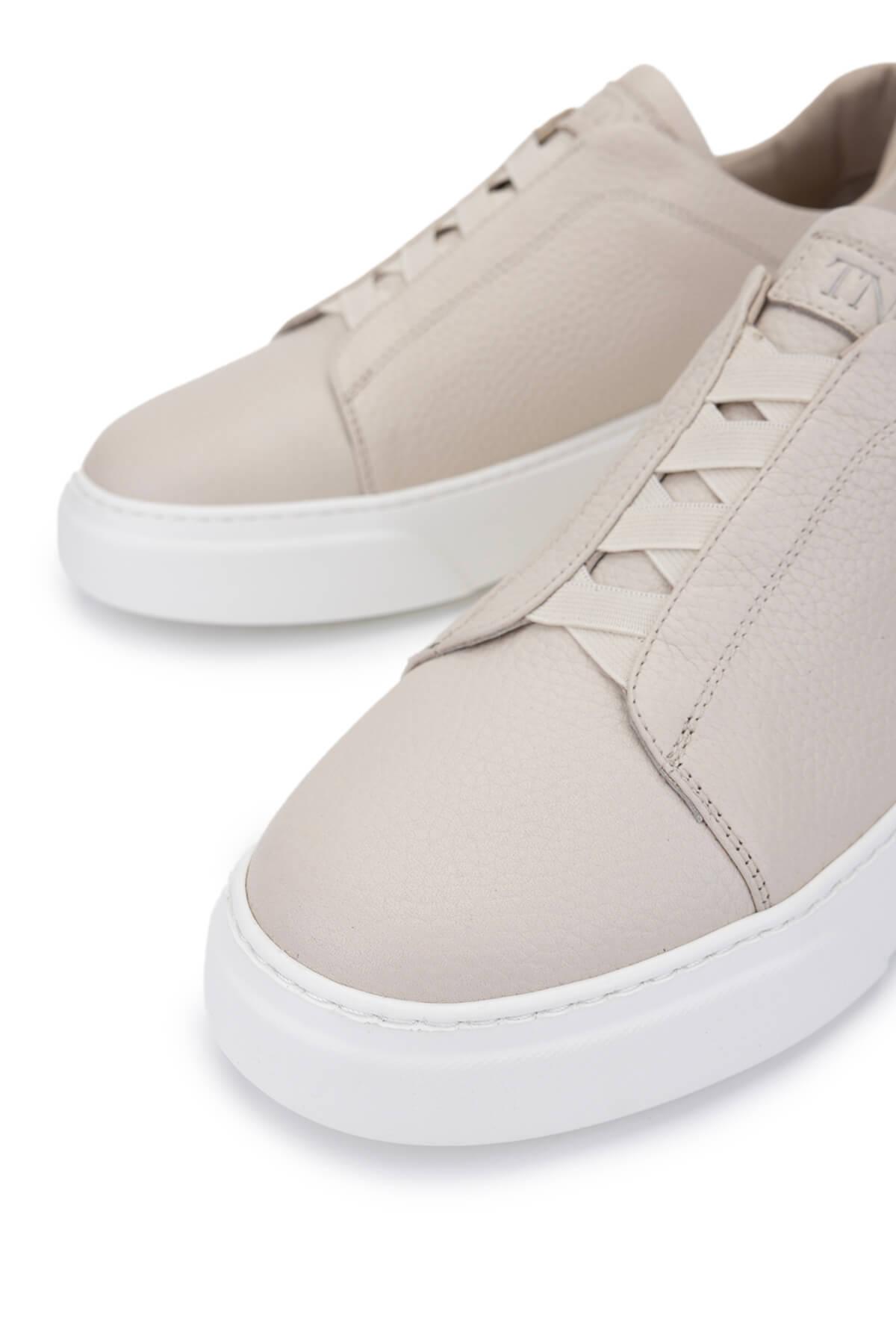 Tamer Tanca Erkek Hakiki Deri Bej Sneakers & Spor Ayakkabı