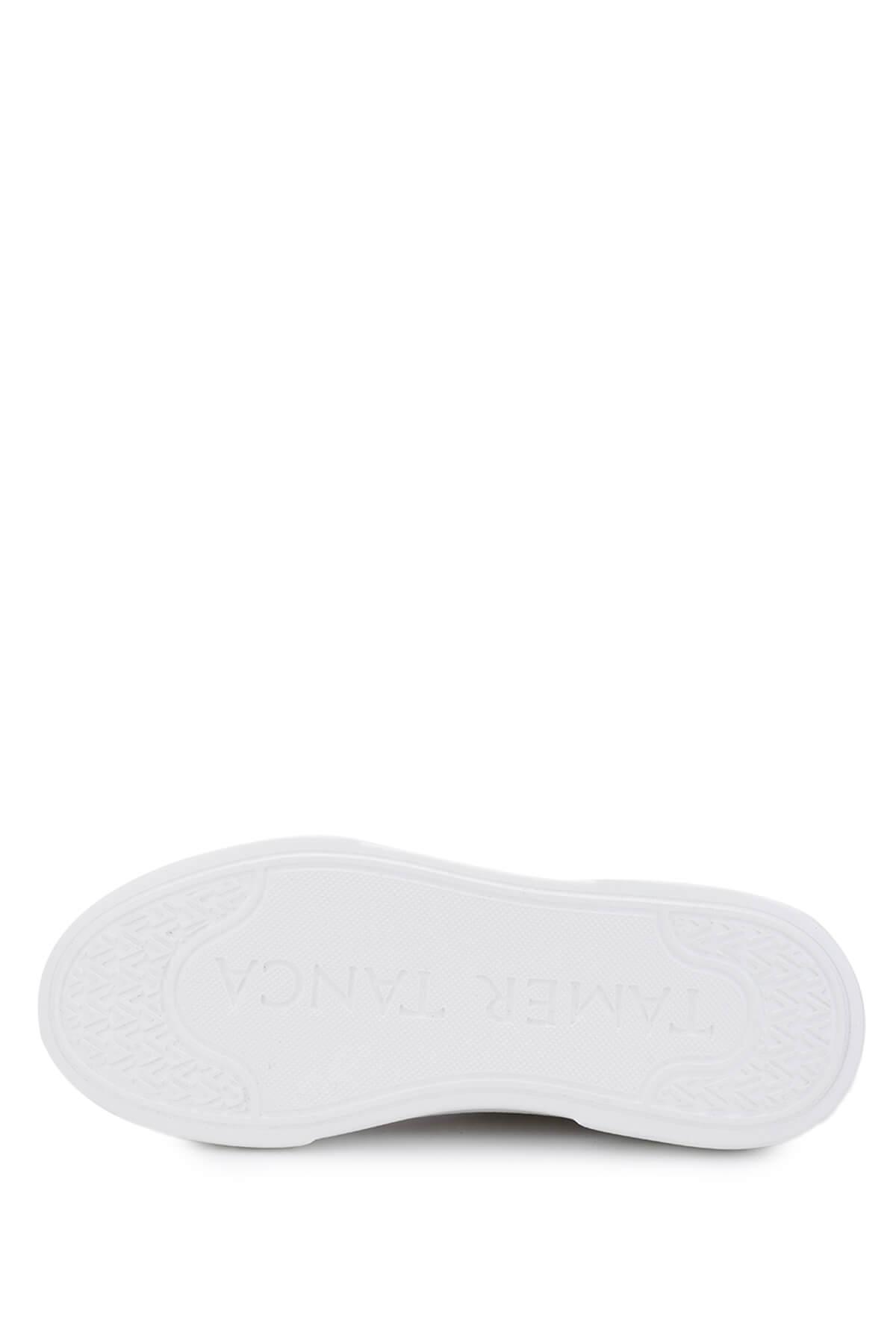 Tamer Tanca Erkek Hakiki Deri Bej Sneakers & Spor Ayakkabı