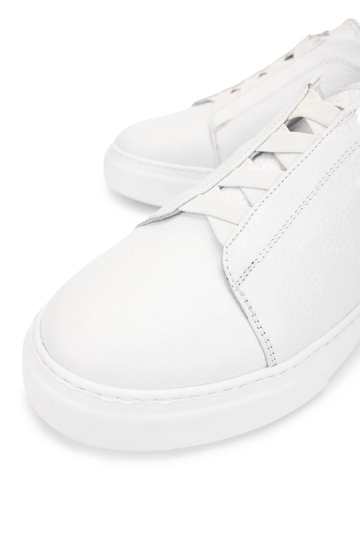 Tamer Tanca Erkek Hakiki Deri Beyaz Sneakers & Spor Ayakkabı