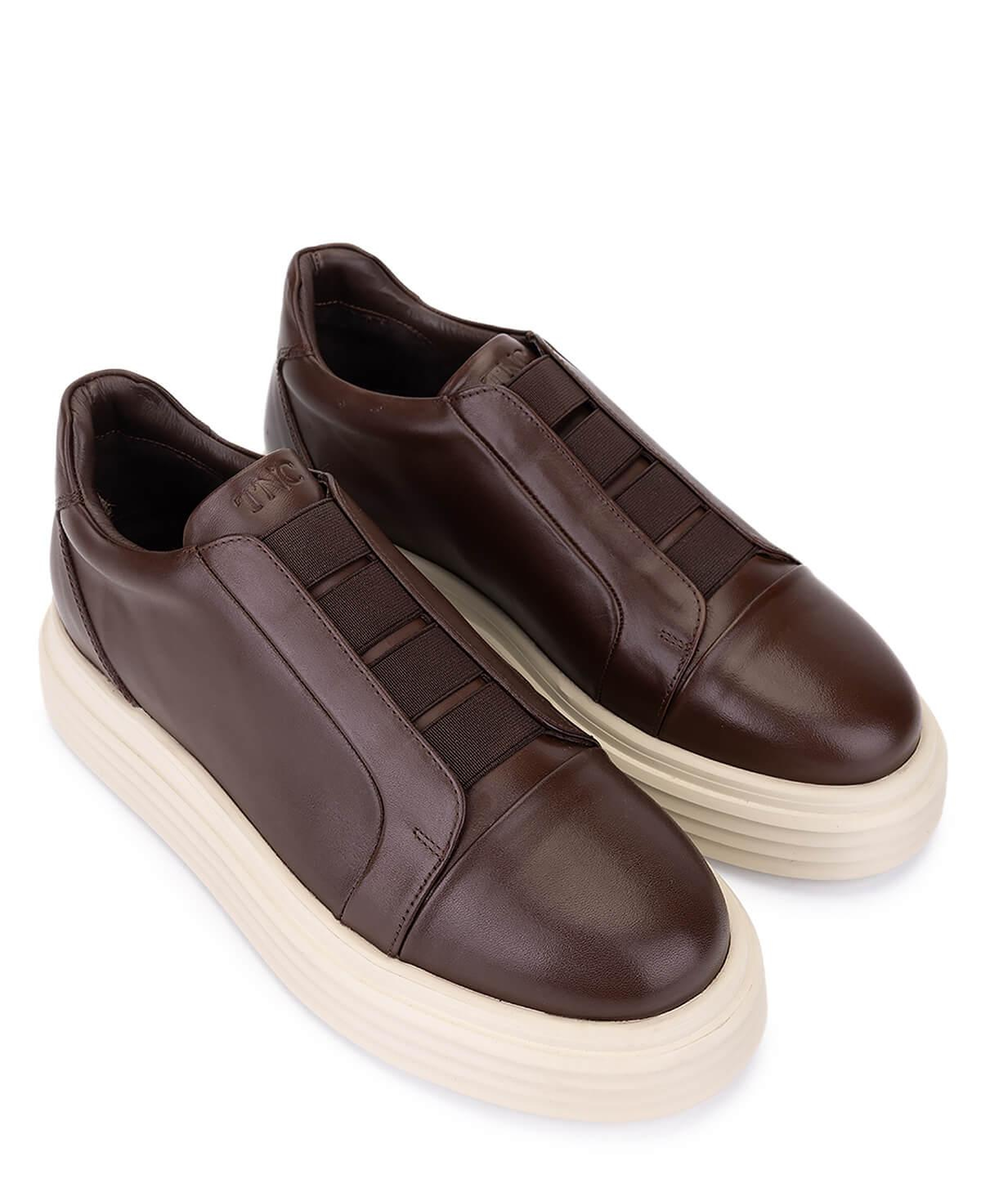 Tamer Tanca Erkek Hakiki Deri Kahverengi Sneakers & Spor Ayakkabı