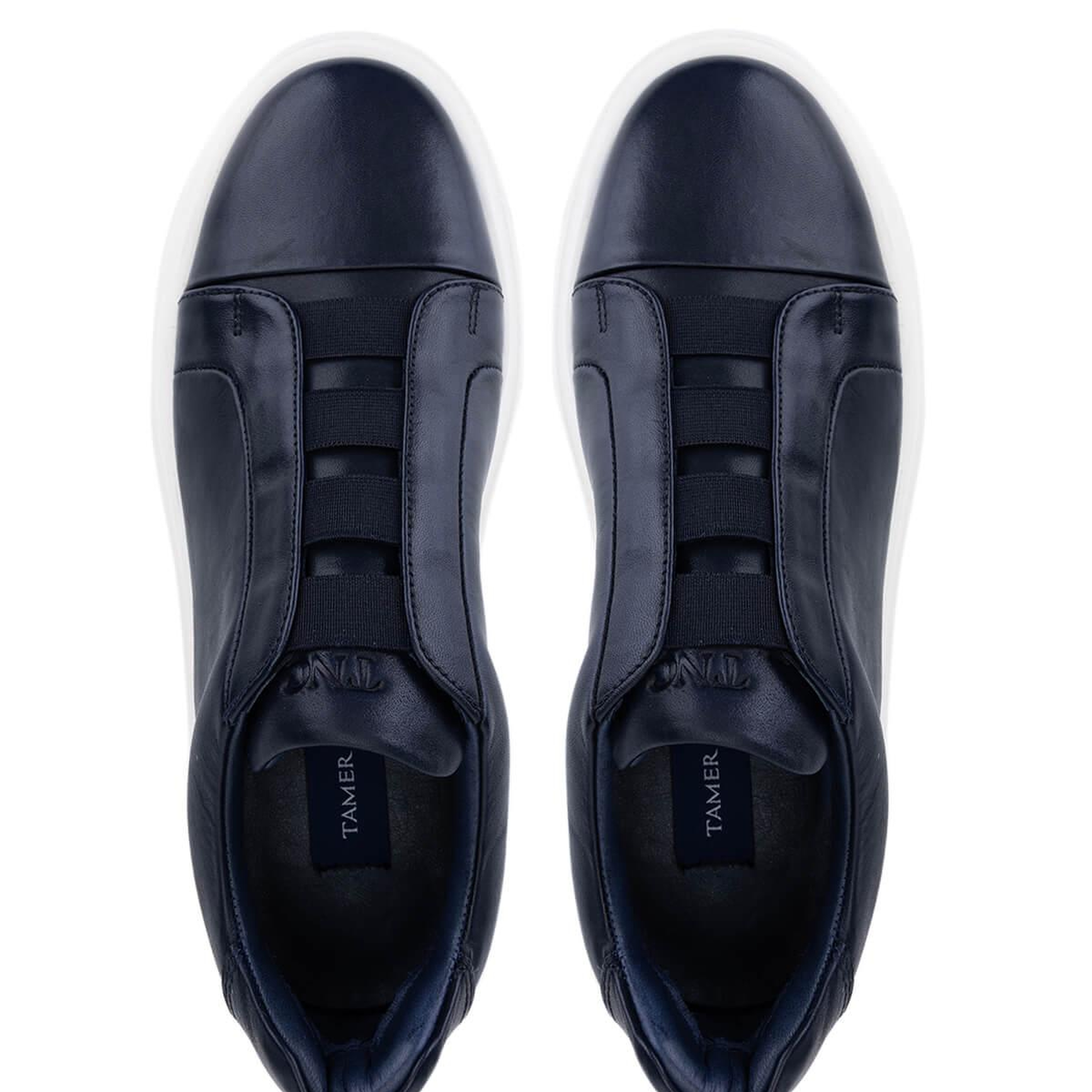 Tamer Tanca Erkek Hakiki Deri Lacivert Sneakers & Spor Ayakkabı
