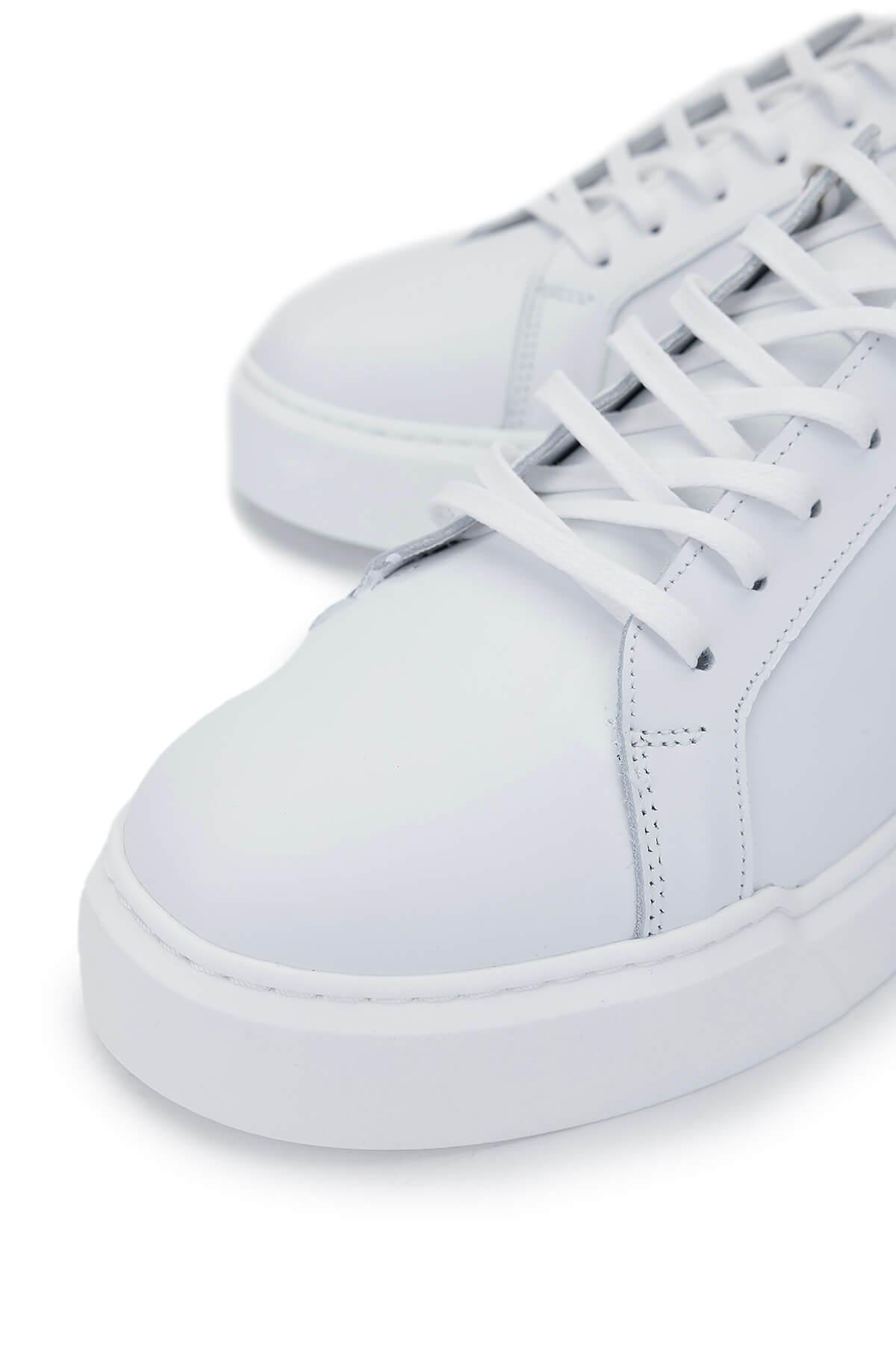 Tamer Tanca Erkek Hakiki Deri Beyaz Sneakers & Spor Ayakkabı