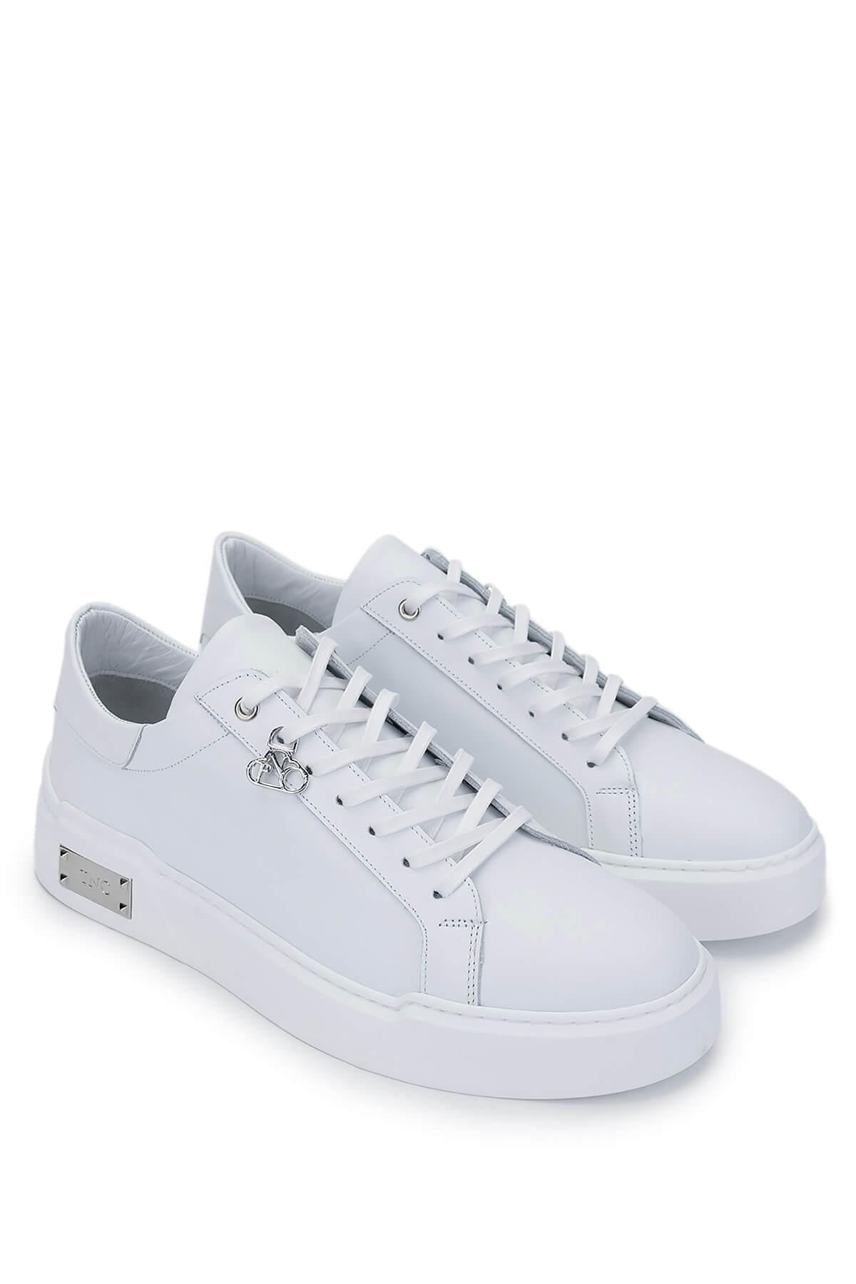 Tamer Tanca Erkek Hakiki Deri Beyaz Sneakers & Spor Ayakkabı