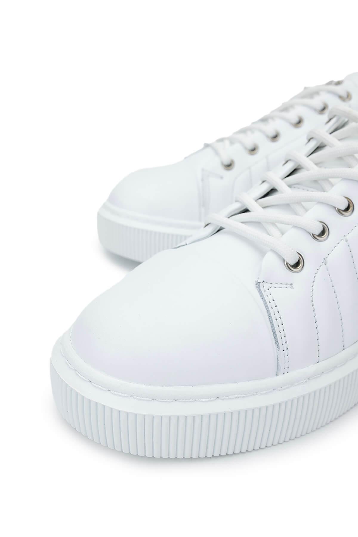 Tamer Tanca Erkek Hakiki Deri Beyaz Sneakers & Spor Ayakkabı