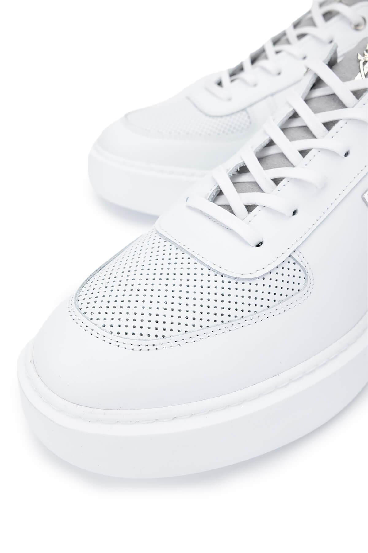 Tamer Tanca Erkek Hakiki Deri Beyaz Sneakers & Spor Ayakkabı