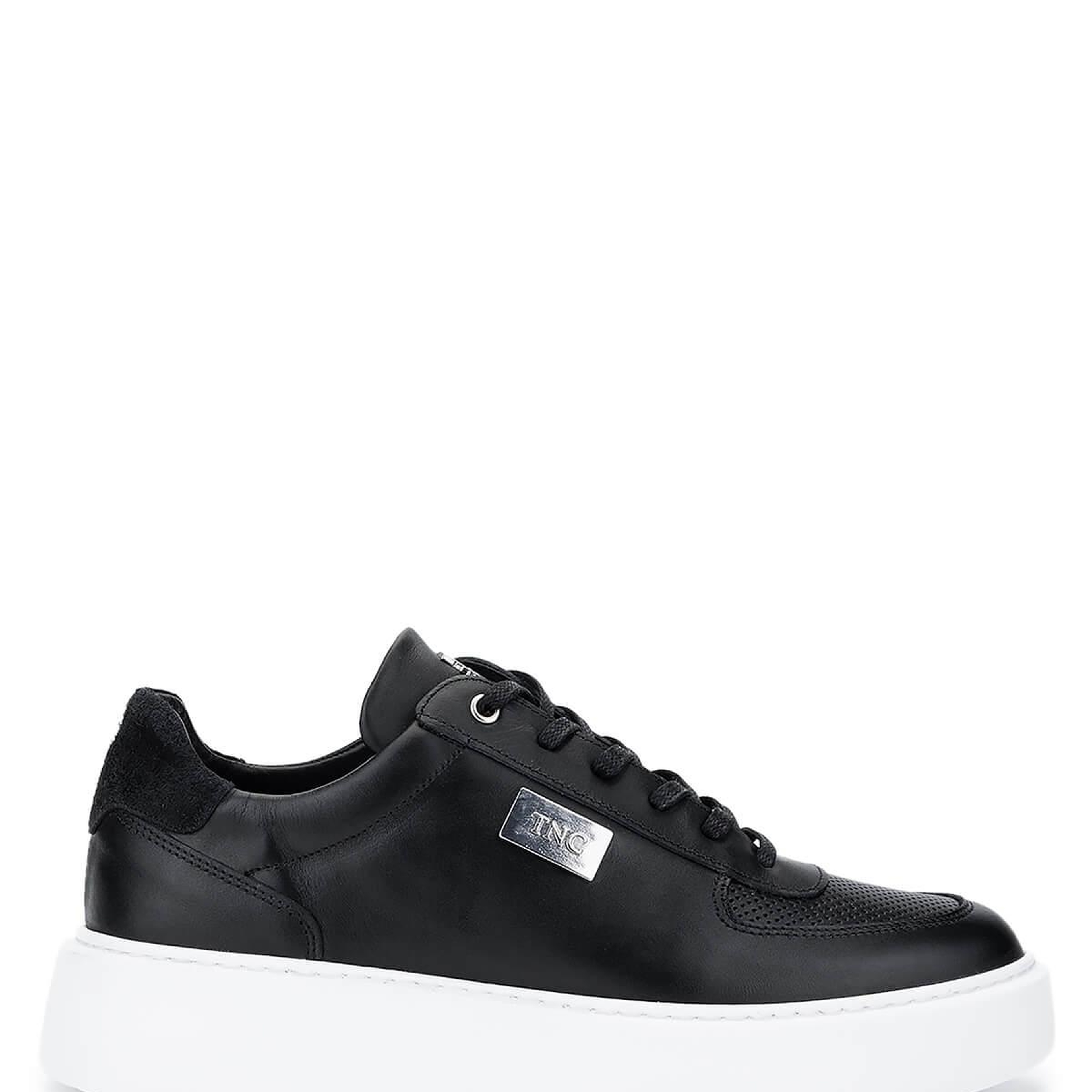 Tamer Tanca Erkek Hakiki Deri Siyah Sneakers & Spor Ayakkabı