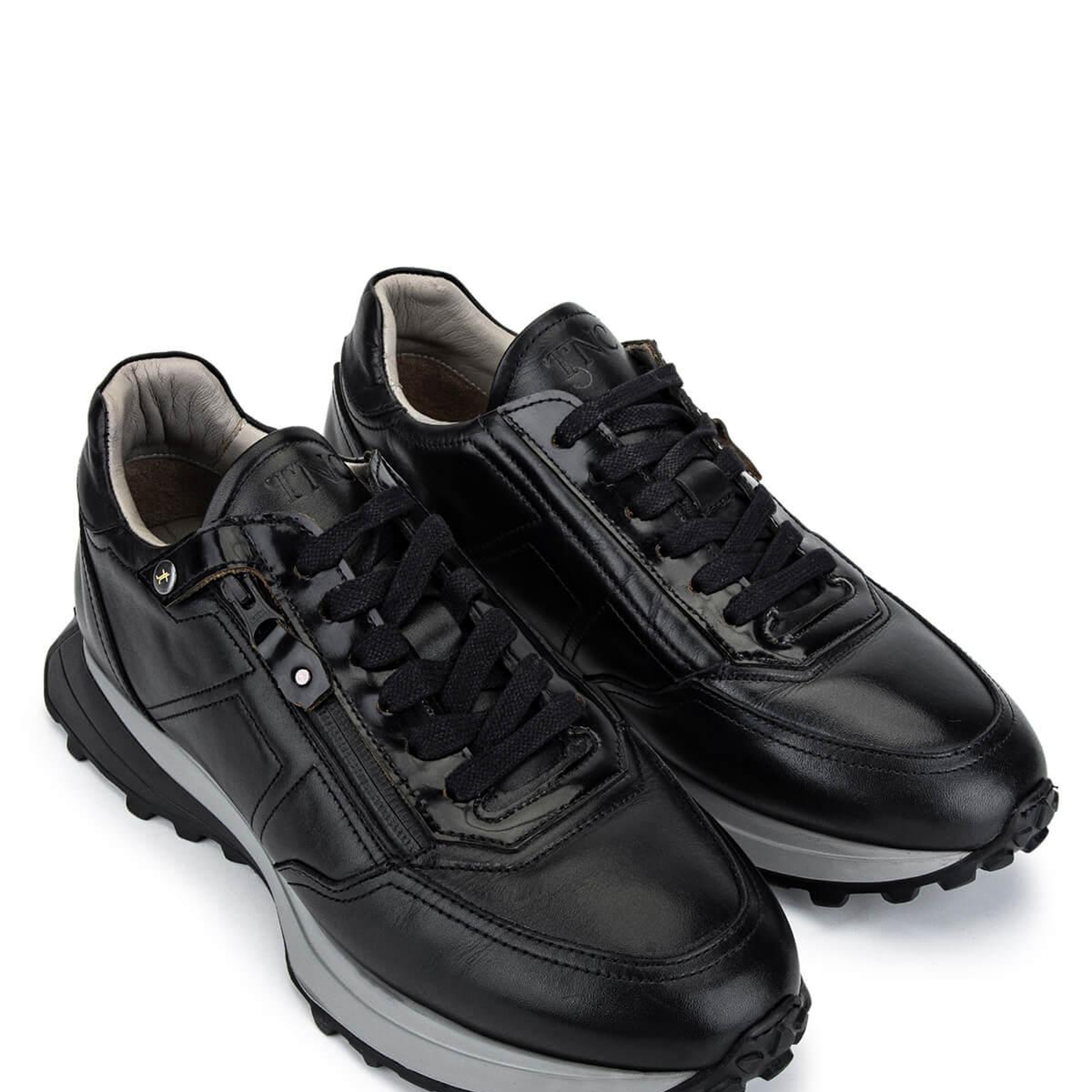 Tamer Tanca Erkek Hakiki Deri Siyah Sneakers & Spor Ayakkabı