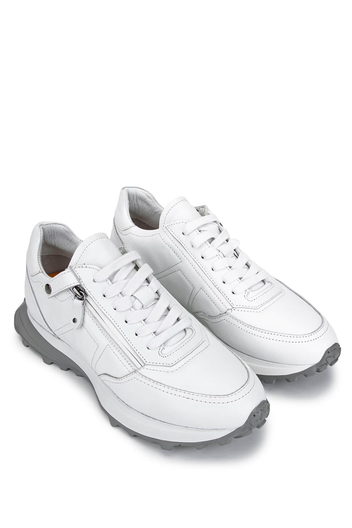 Tamer Tanca Erkek Hakiki Deri Beyaz Sneakers & Spor Ayakkabı