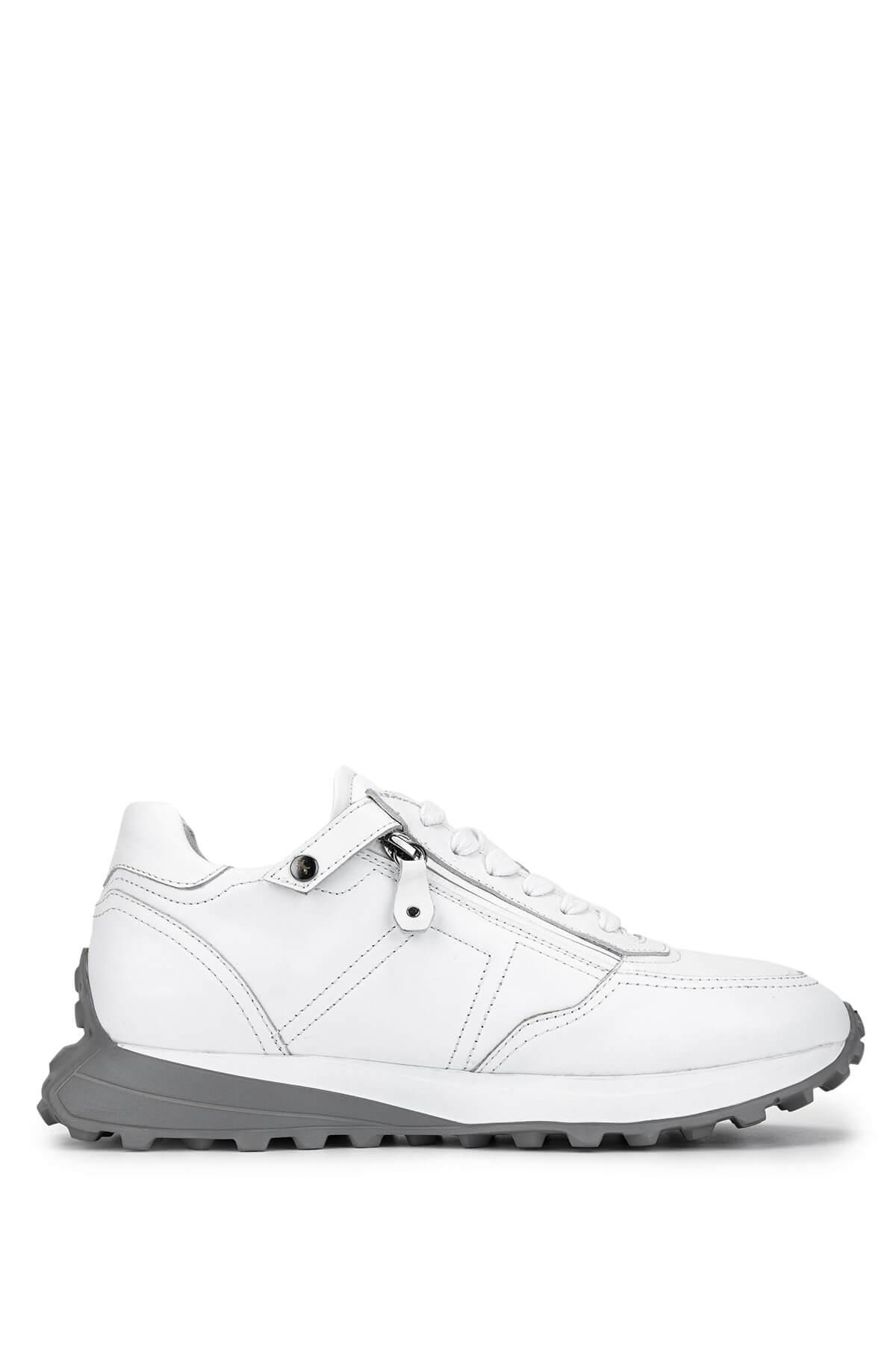 Tamer Tanca Erkek Hakiki Deri Beyaz Sneakers & Spor Ayakkabı