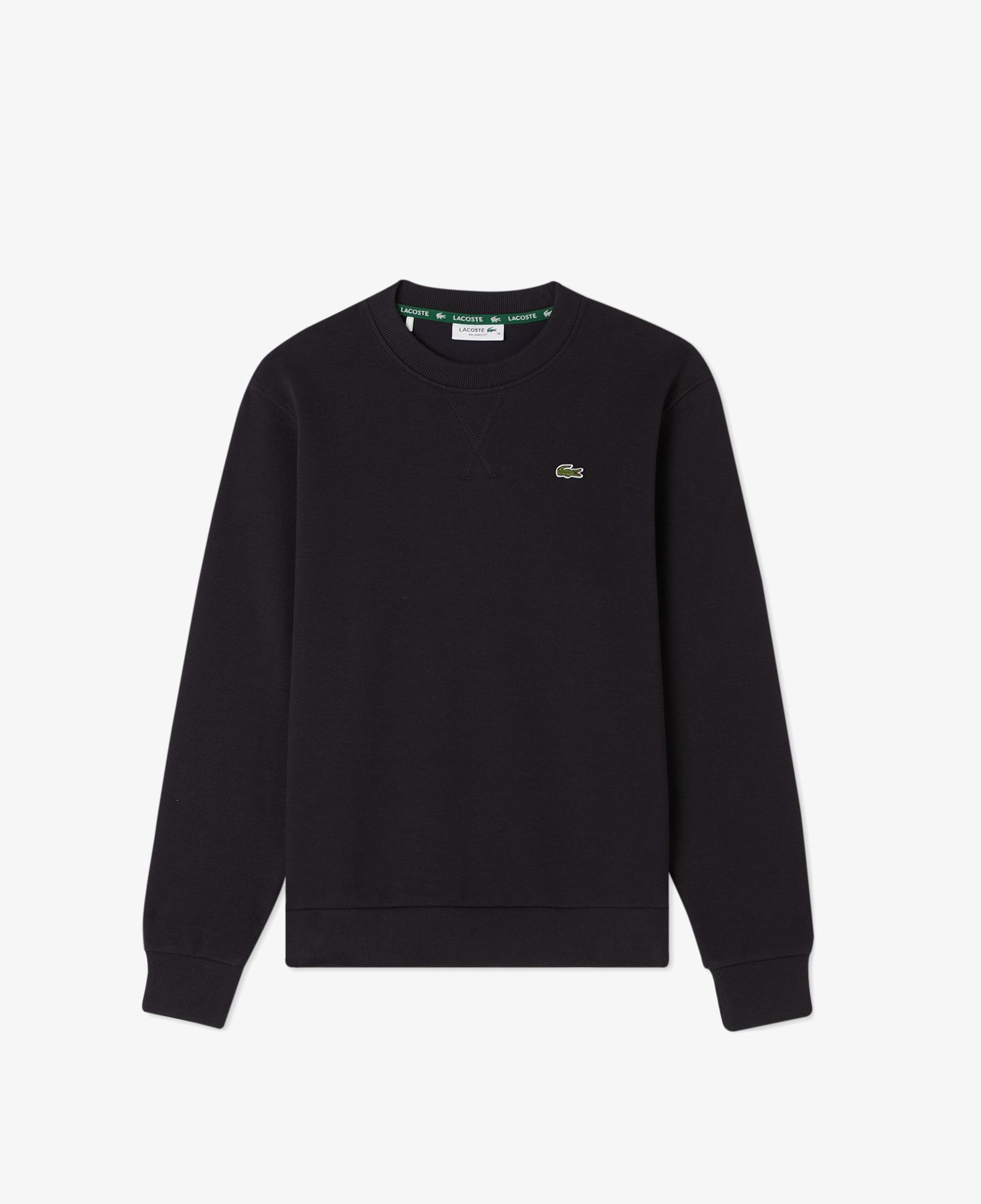 Lacoste Kadın Relaxed Fit Bisiklet Yaka Lacivert Sweatshirt