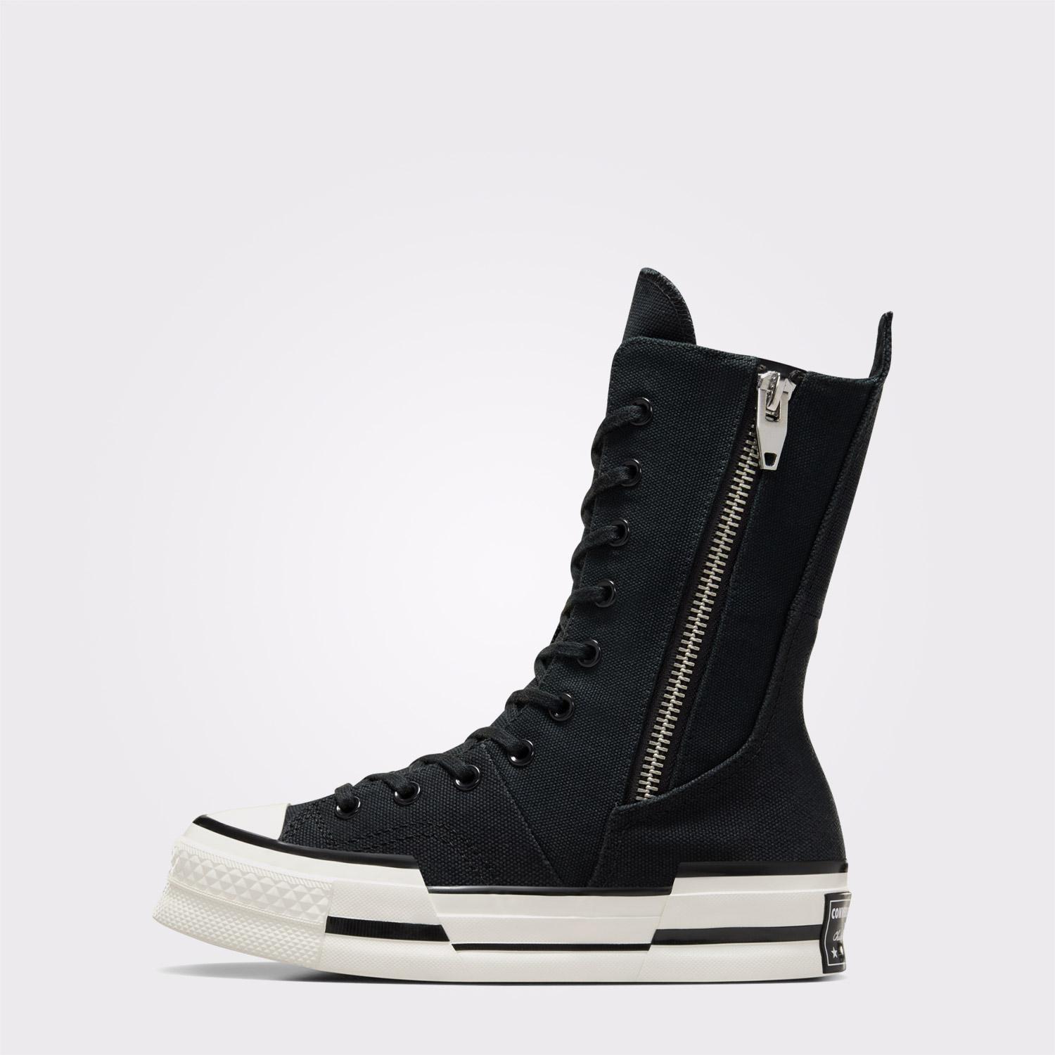 Converse Chuck 70 Plus XHi Unisex Siyah Platform Sneaker