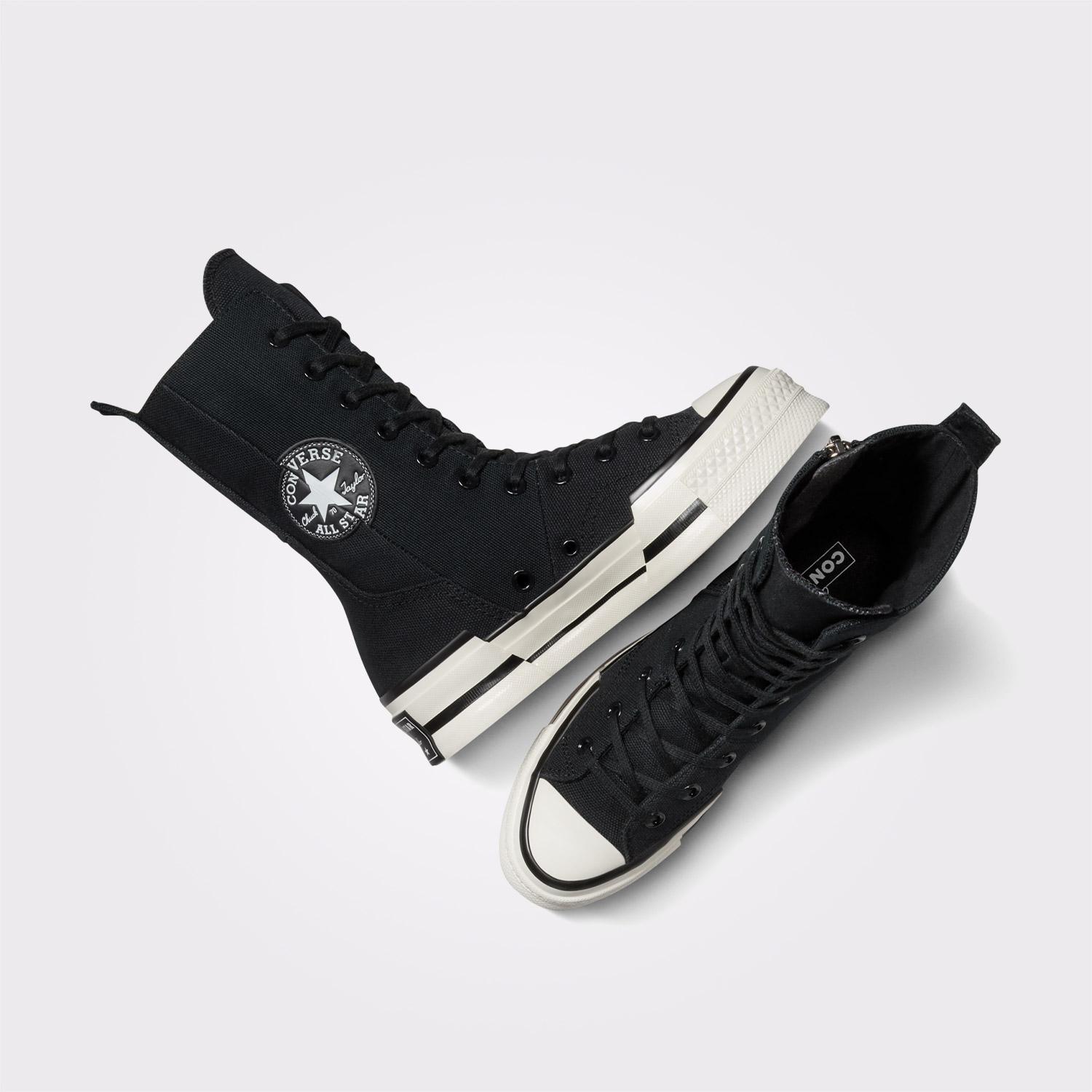 Converse Chuck 70 Plus XHi Unisex Siyah Platform Sneaker