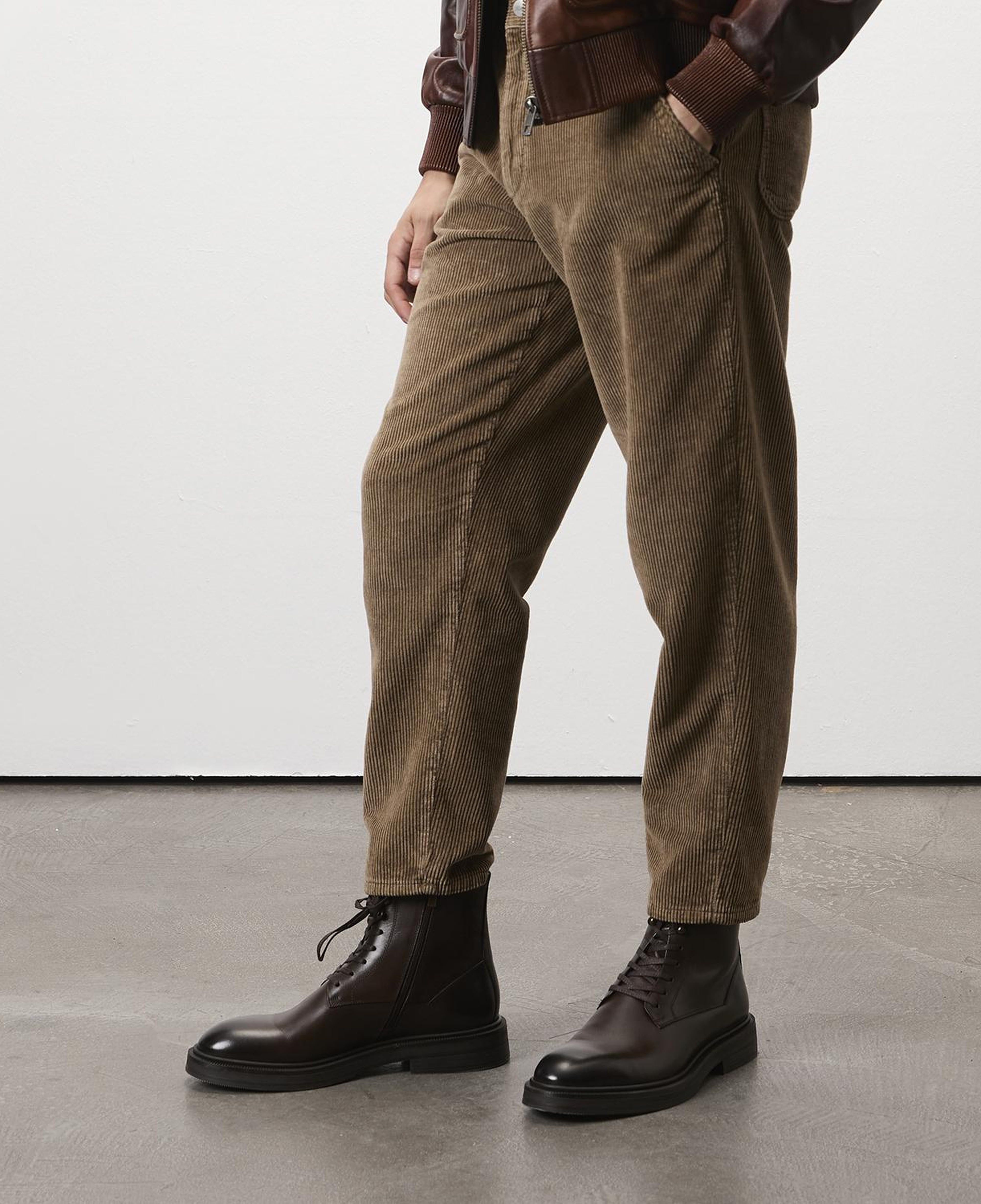 Poar Kahve Erkek Deri Bot