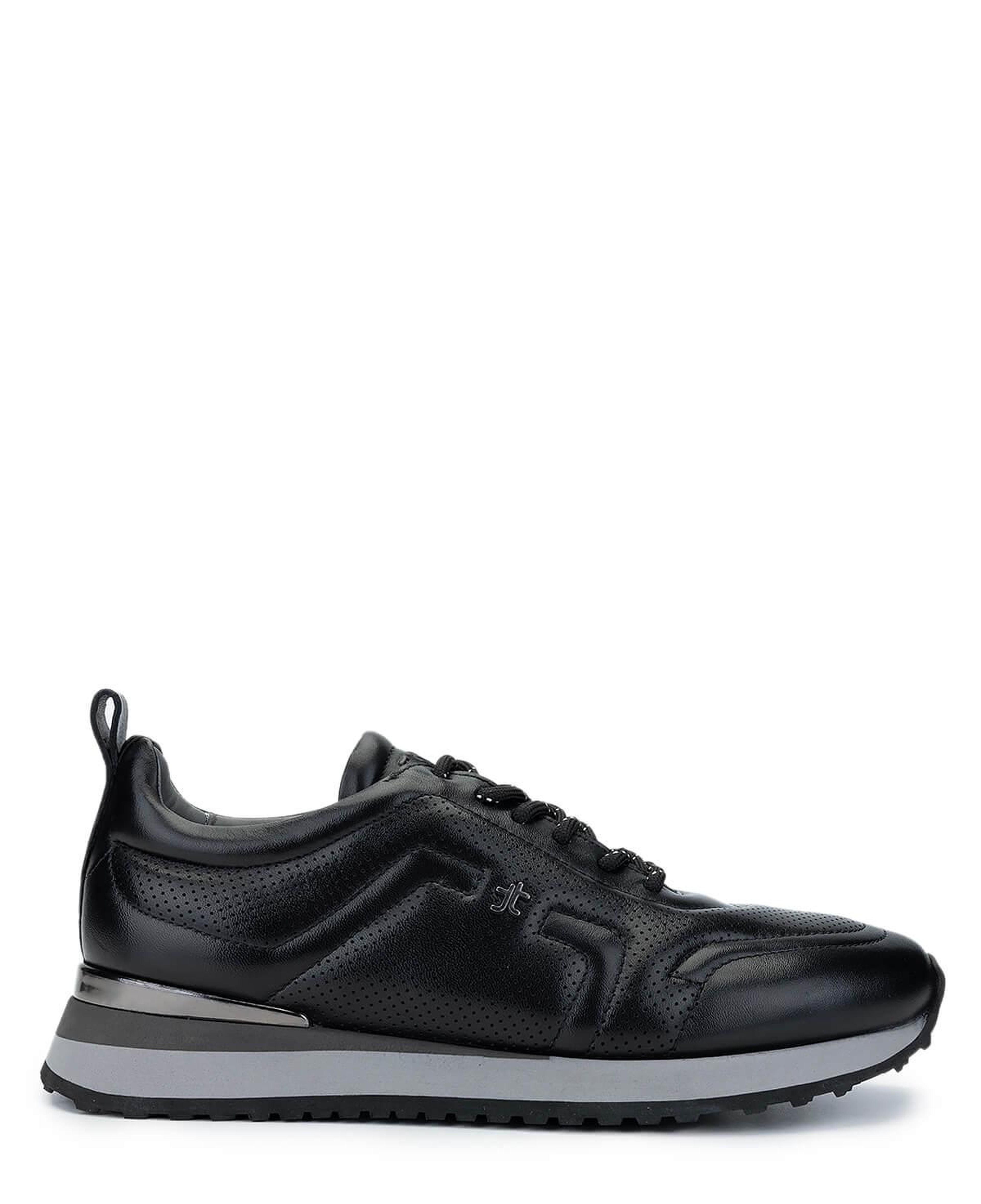 Tamer Tanca Erkek Hakiki Deri Siyah Sneakers & Spor Ayakkabı