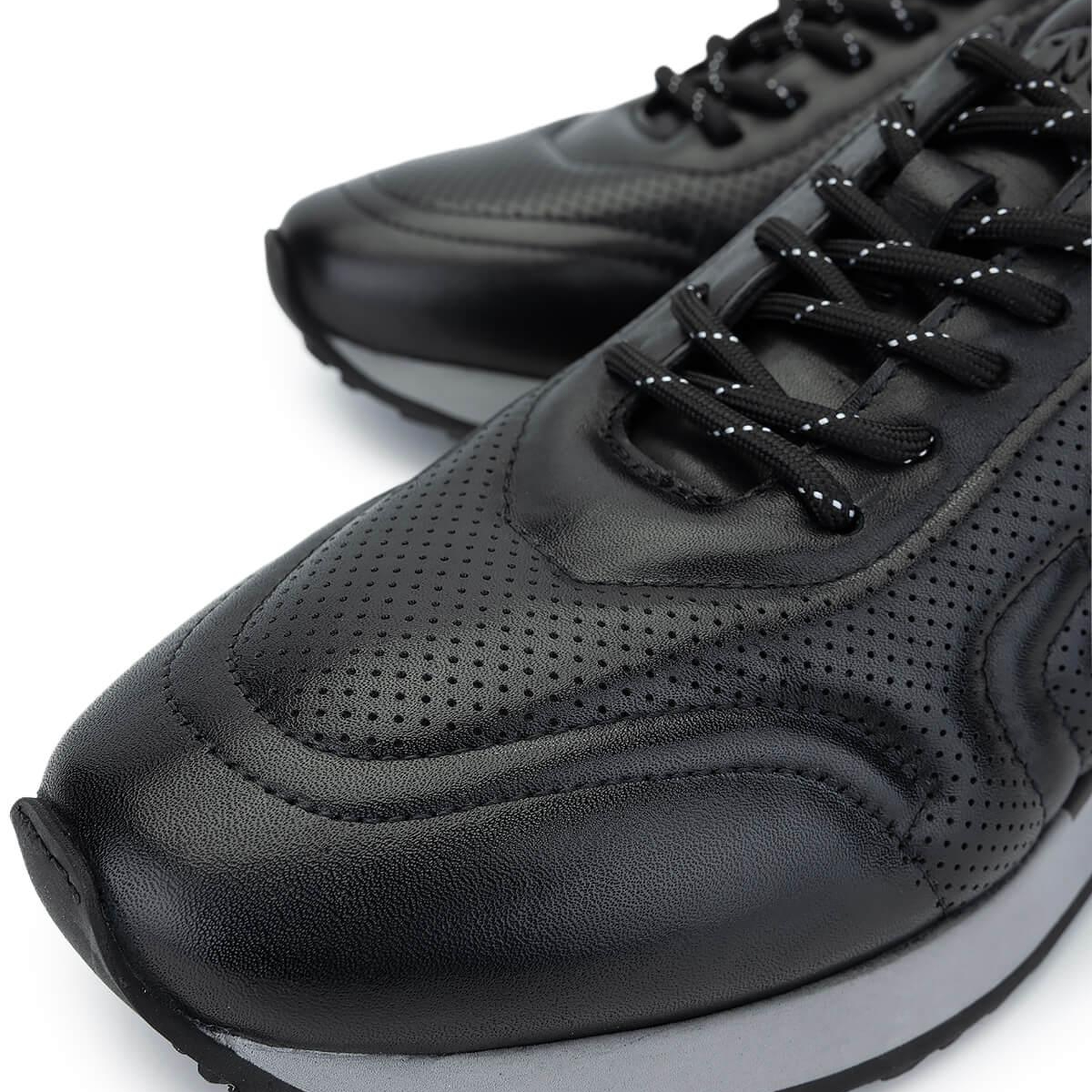 Tamer Tanca Erkek Hakiki Deri Siyah Sneakers & Spor Ayakkabı